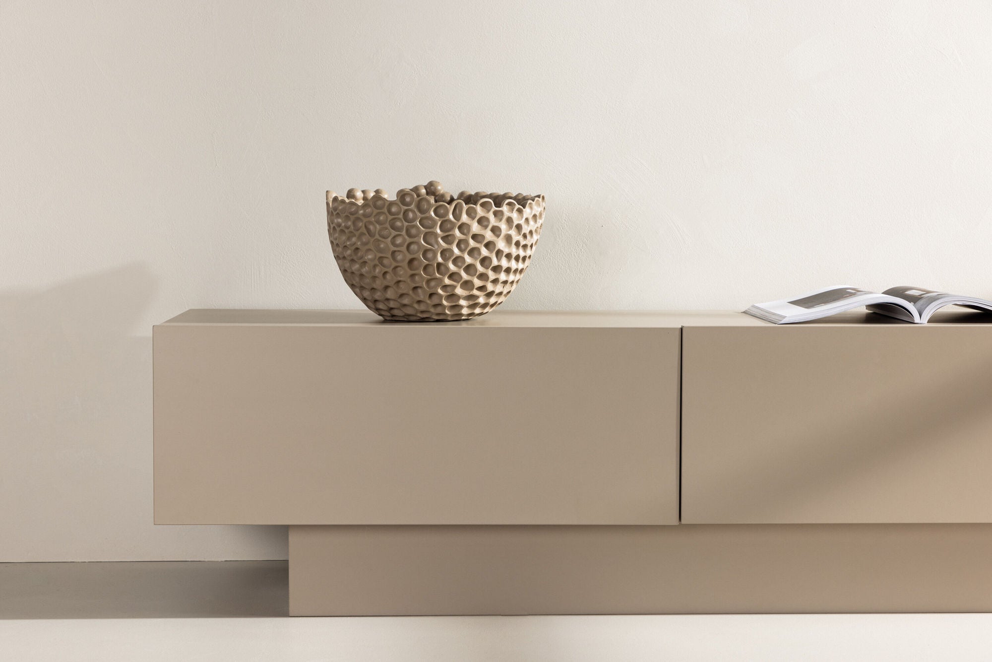 TV-Lowboard Cuenca 160cm - Beige-TV-lowboards-Venture Home-le canapé