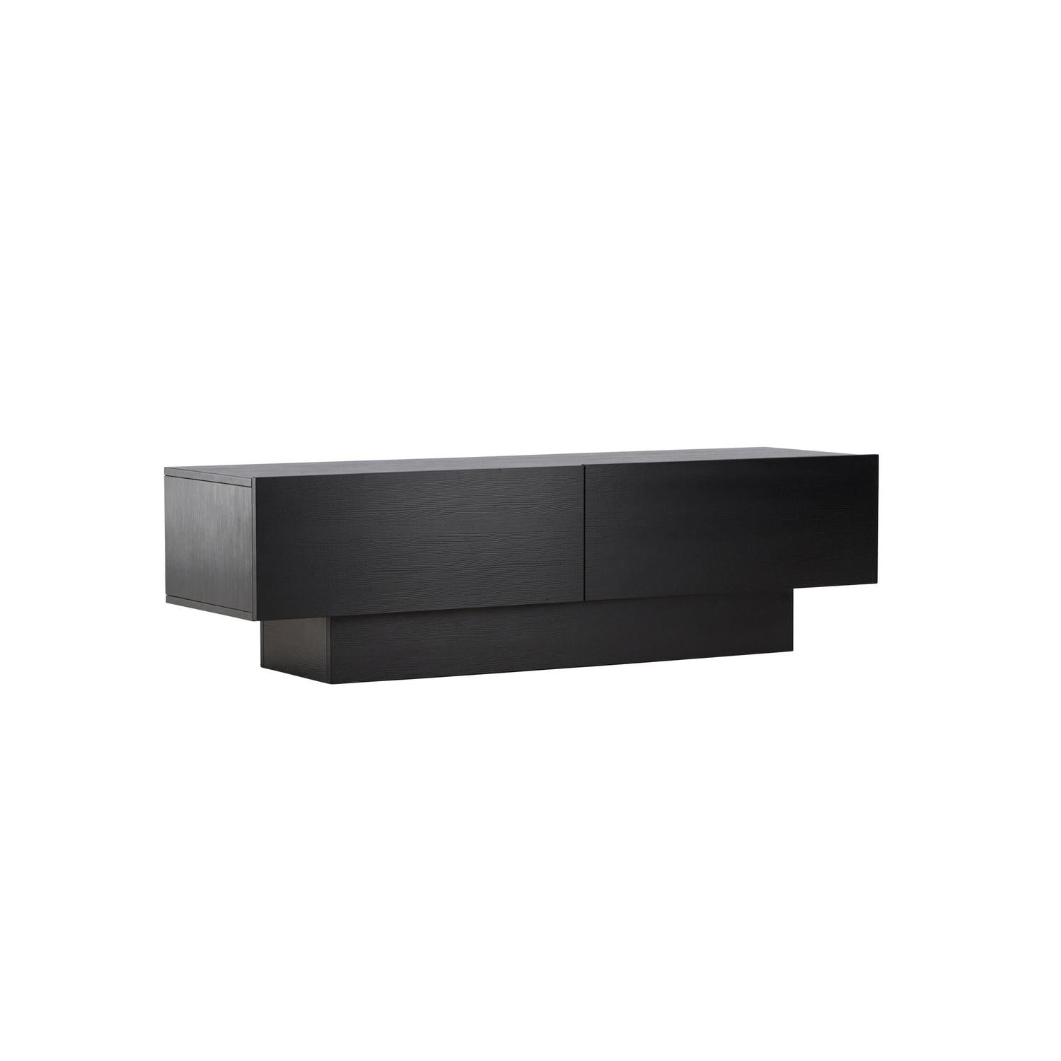 TV-Lowboard Cuenca 160cm - Schwarz-TV-lowboards-Venture Home-le canapé