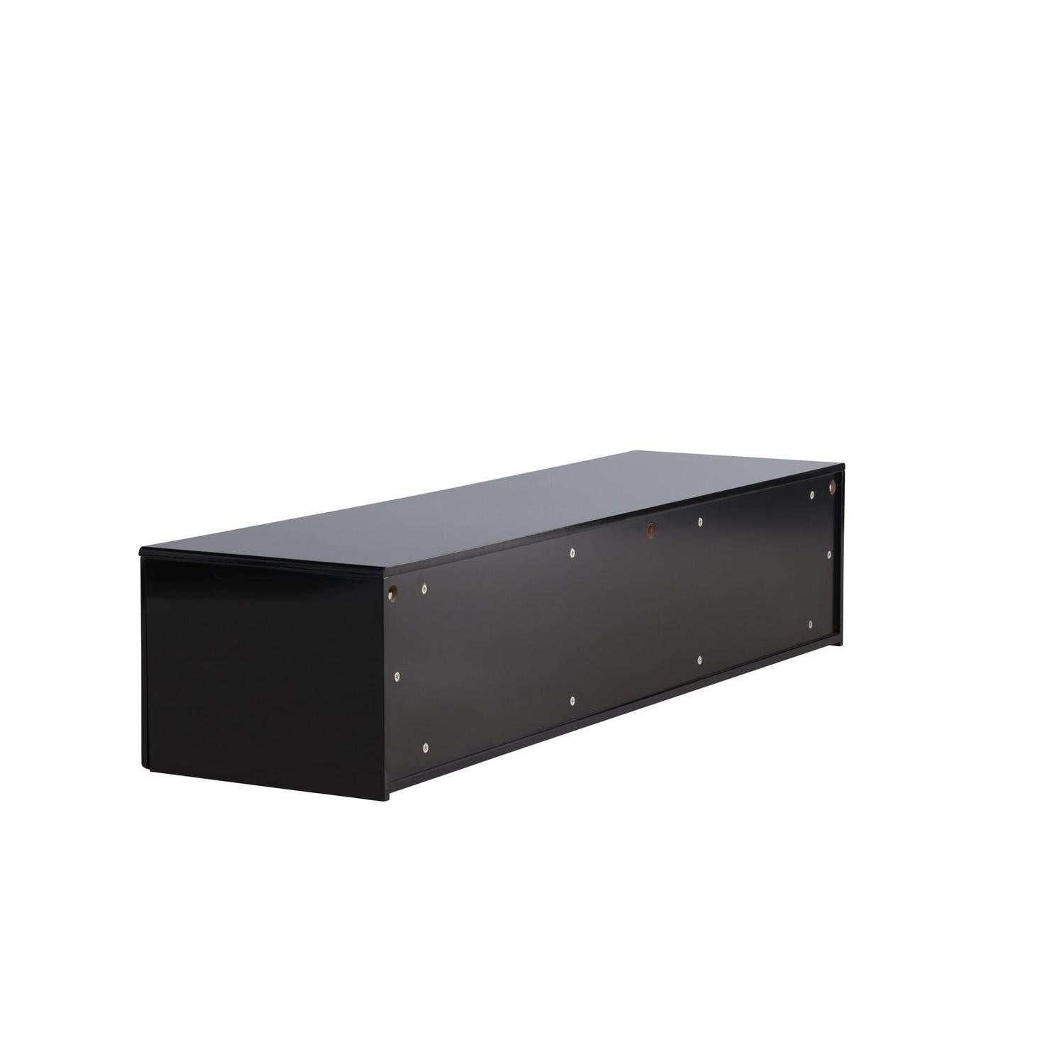 TV-Lowboard Fristad 160cm - Schwarz-TV-lowboards-Venture Home-le canapé