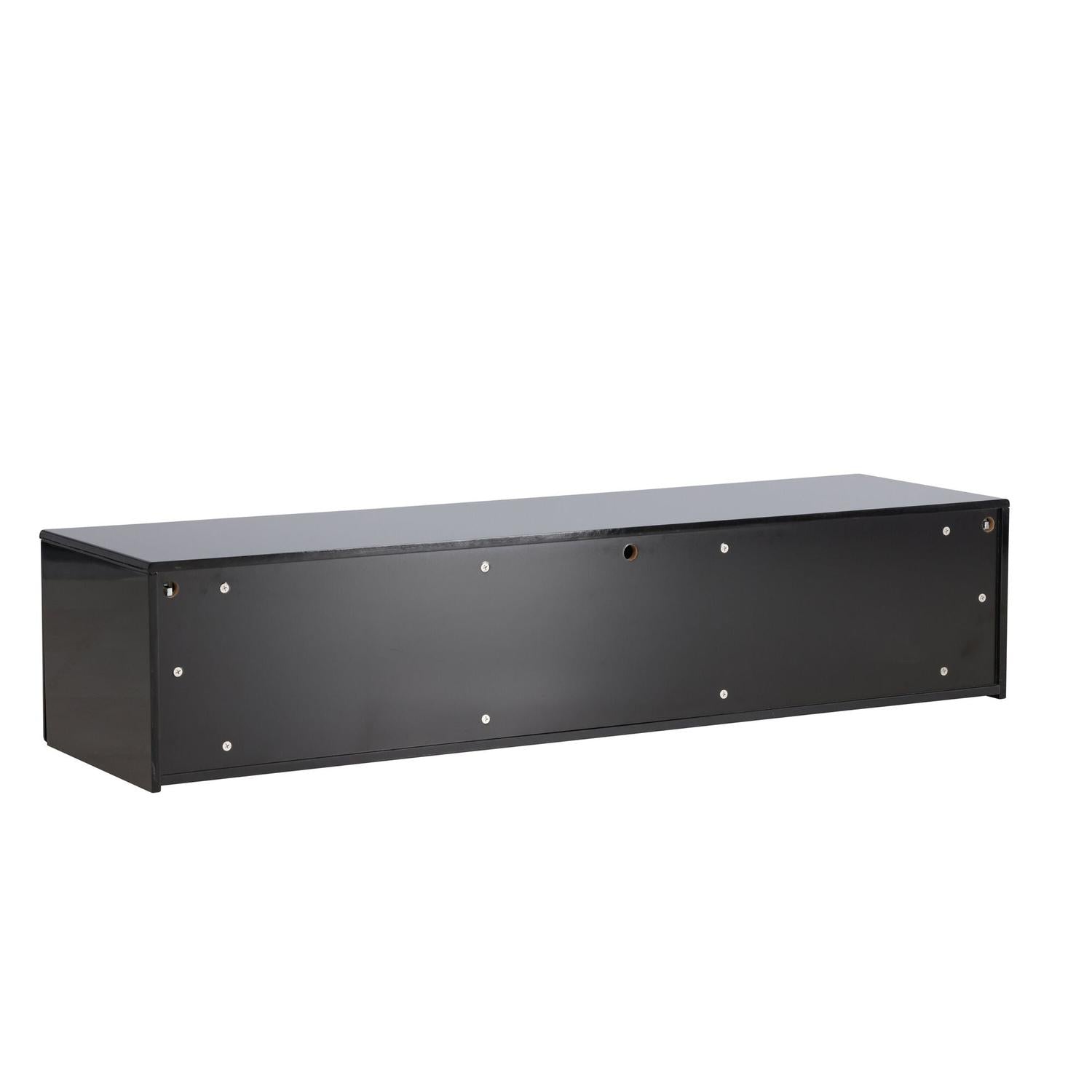 TV-Lowboard Fristad 160cm - Schwarz-TV-lowboards-Venture Home-le canapé