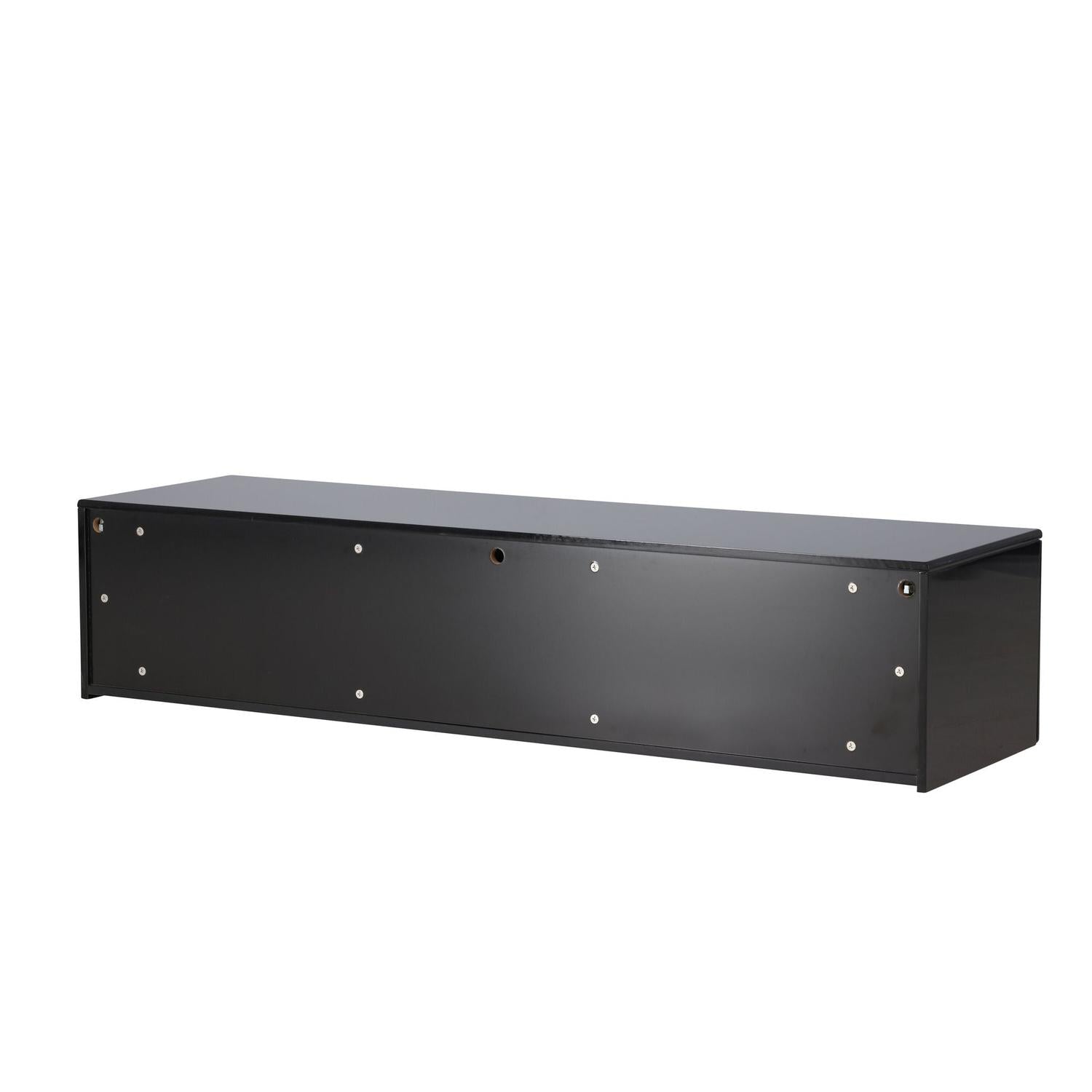 TV-Lowboard Fristad 160cm - Schwarz-TV-lowboards-Venture Home-le canapé
