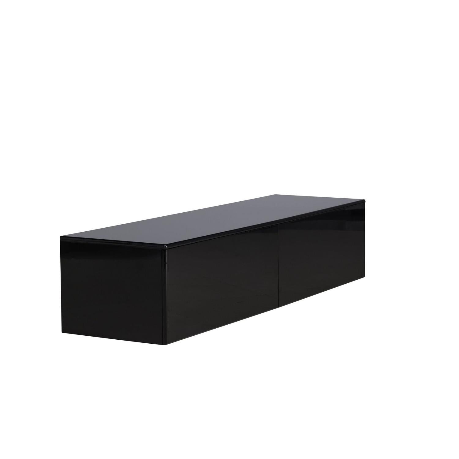 TV-Lowboard Fristad 160cm - Schwarz-TV-lowboards-Venture Home-le canapé