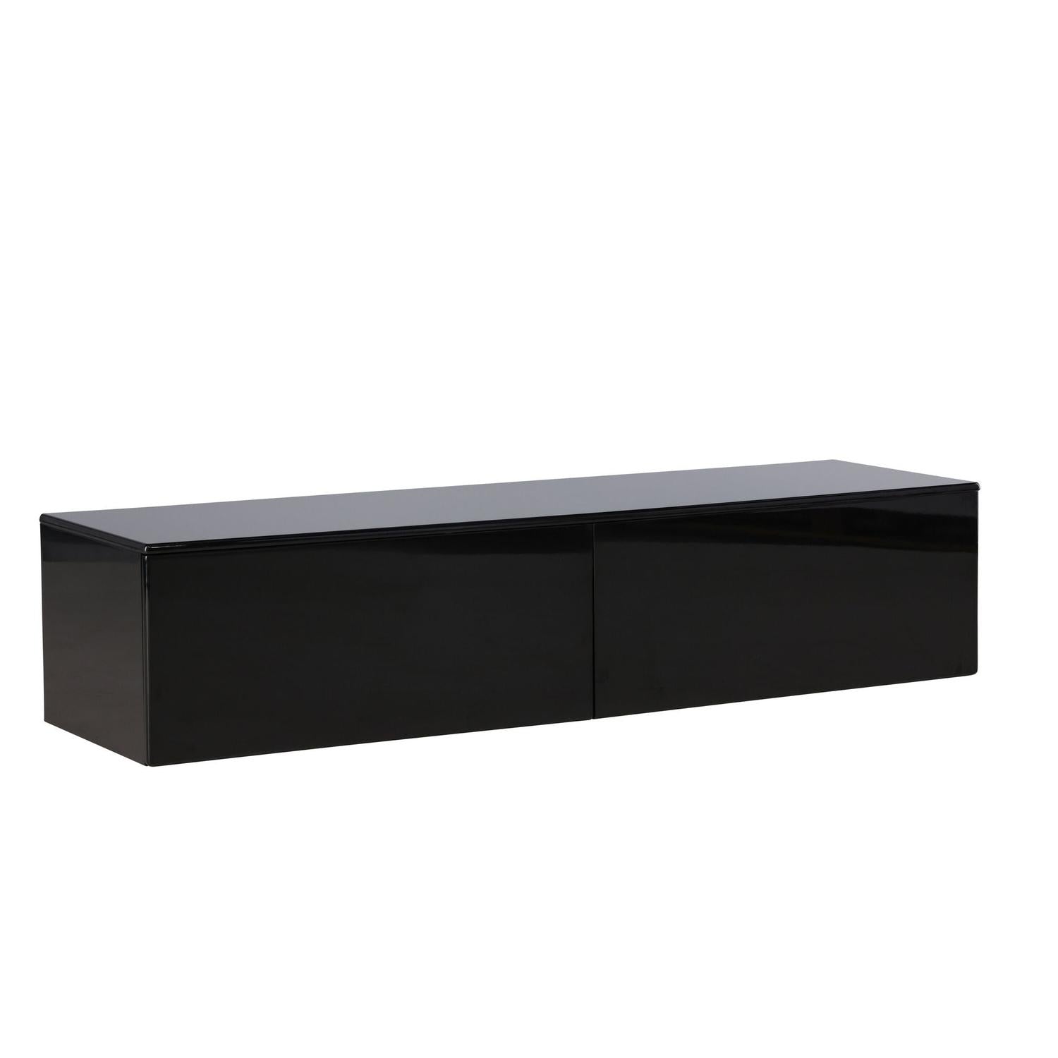 TV-Lowboard Fristad 160cm - Schwarz-TV-lowboards-Venture Home-le canapé