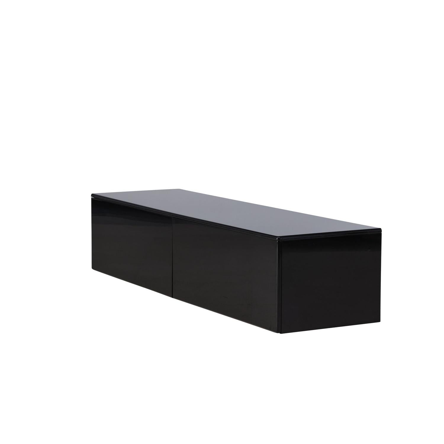 TV-Lowboard Fristad 160cm - Schwarz-TV-lowboards-Venture Home-le canapé