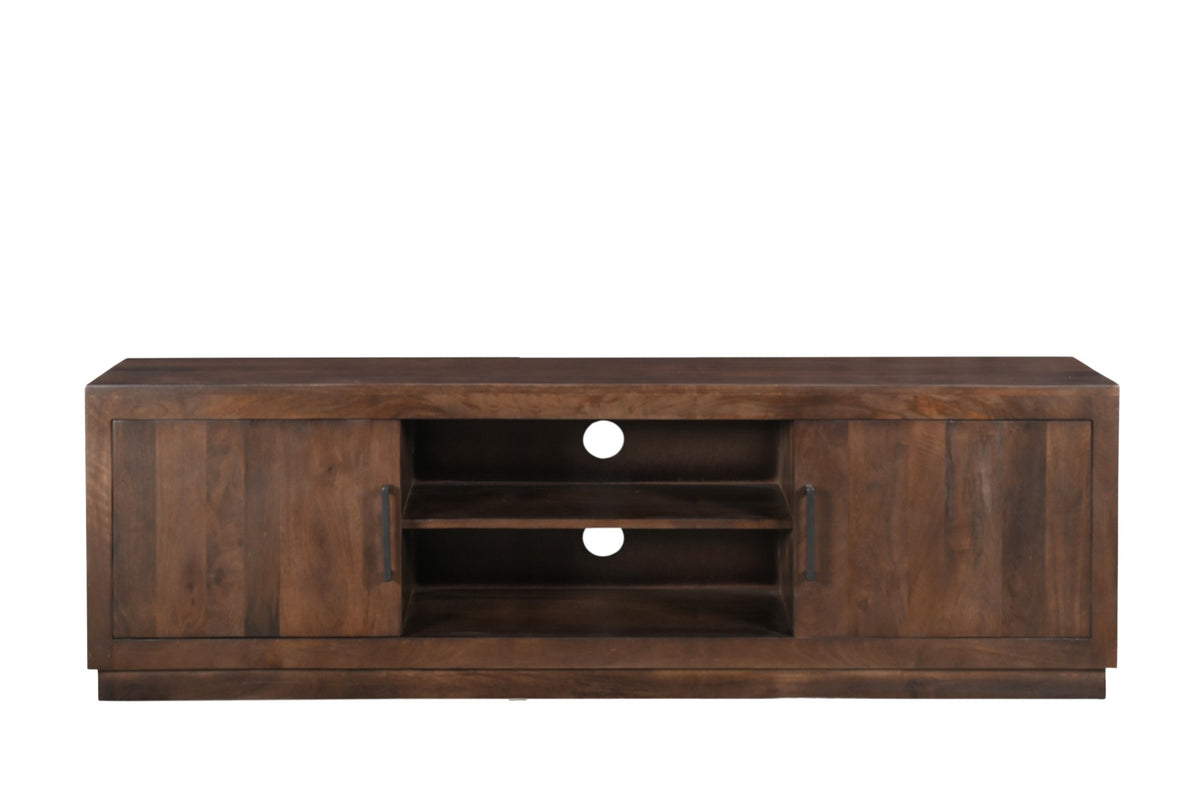 TV-Lowboard Jaxx 150cm aus Massivholz - Braun-TV-lowboards-Livingfurn-le canapé