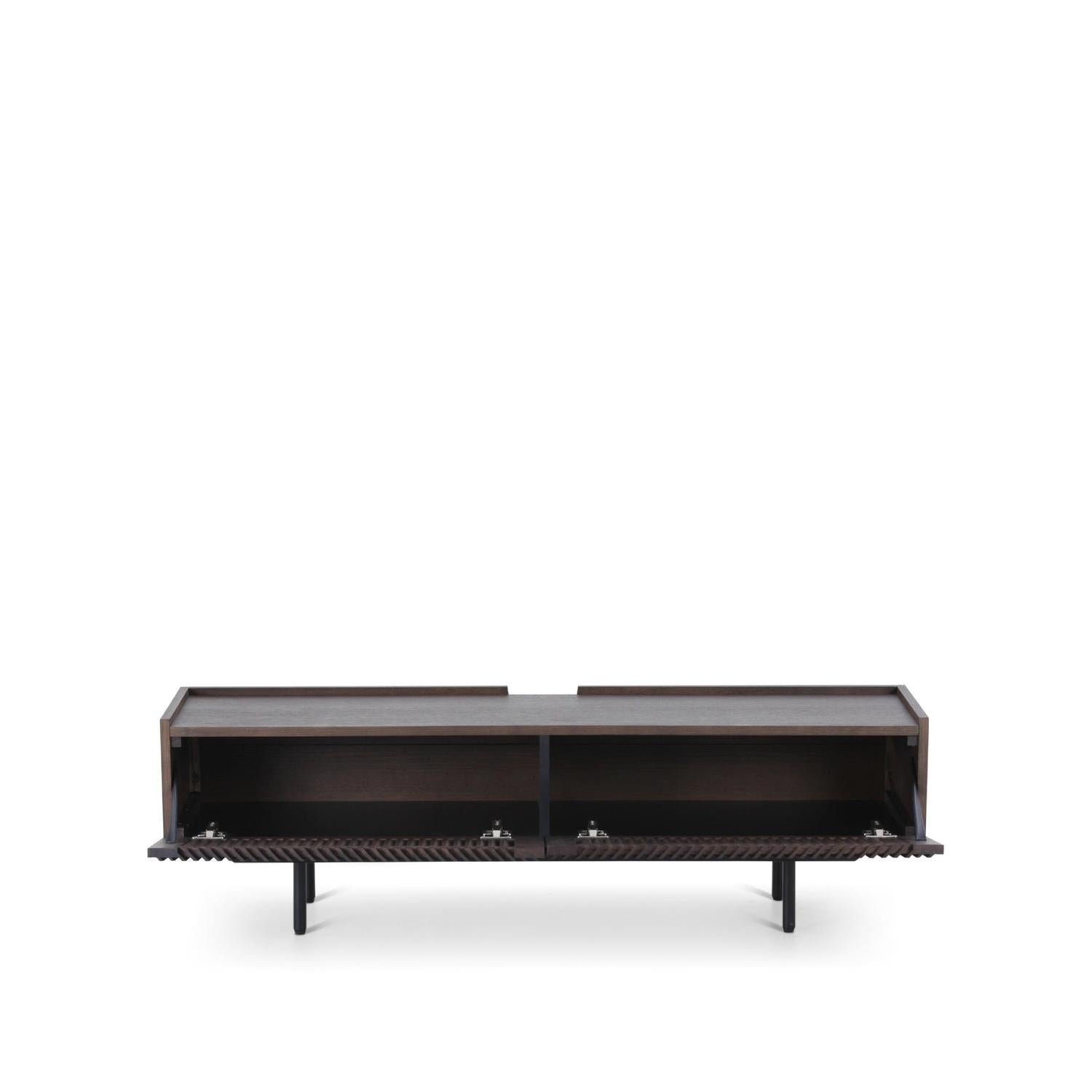 TV-Lowboard Louvre 145cm - Dunkelbraun-TV-lowboards-Njordec-le canapé