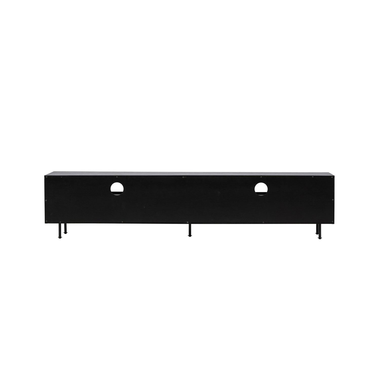 TV-Lowboard Navarra 180cm - Mattschwarz-TV-lowboards-Venture Home-le canapé