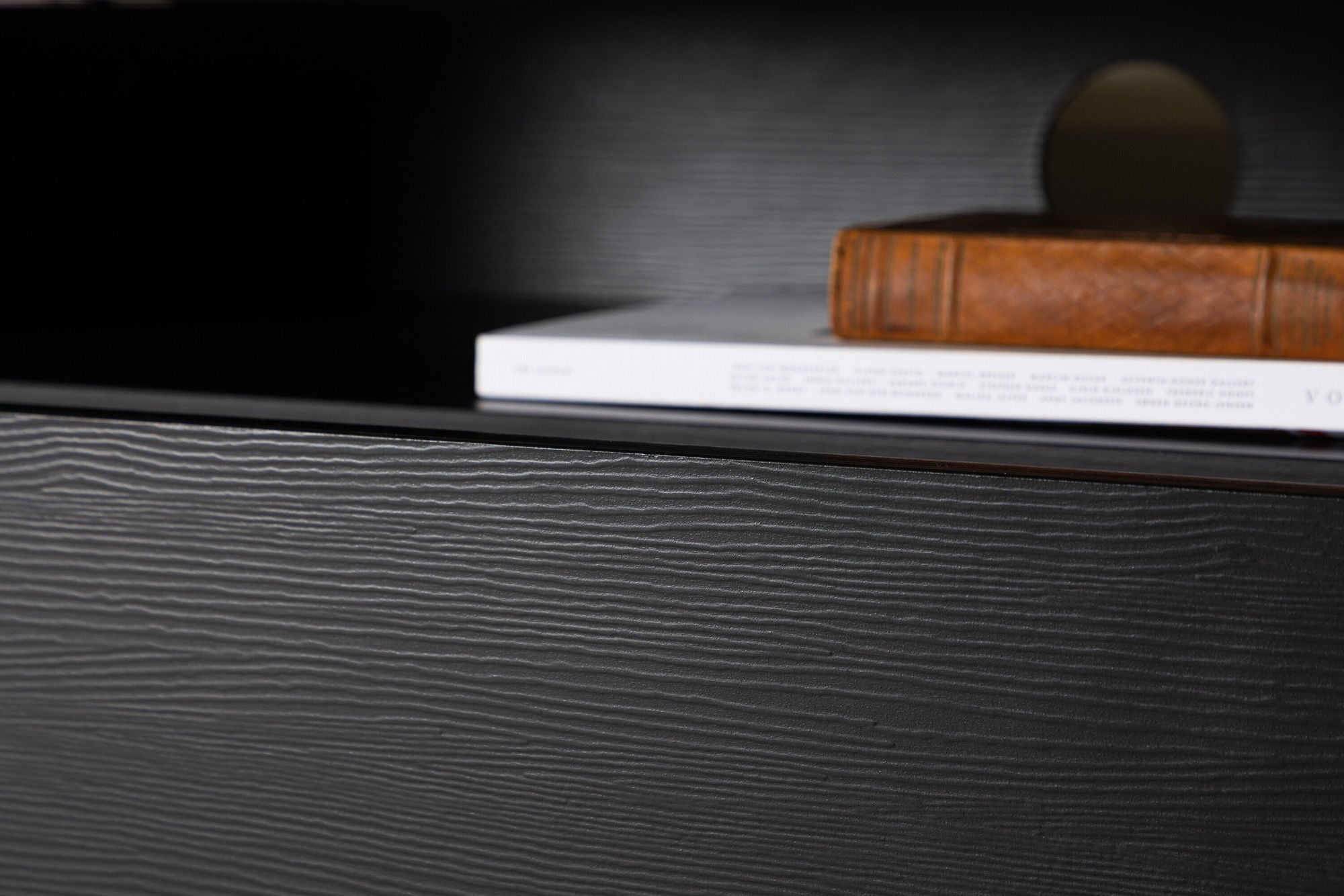 TV-Lowboard Navarra 180cm - Mattschwarz-TV-lowboards-Venture Home-le canapé