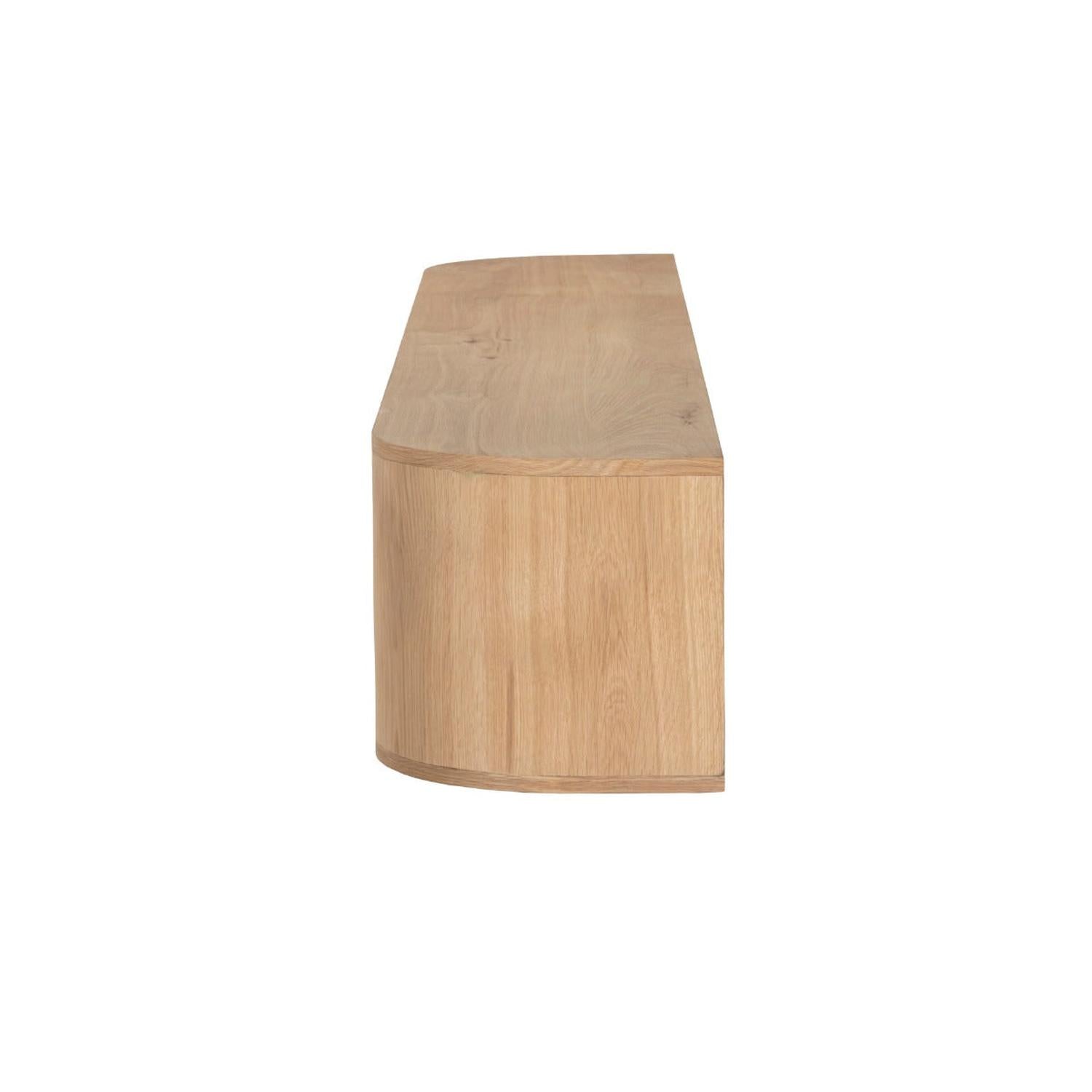 TV-Lowboard Novero schwebend 220cm - Hellbraun-TV-lowboards-Livingfurn-le canapé
