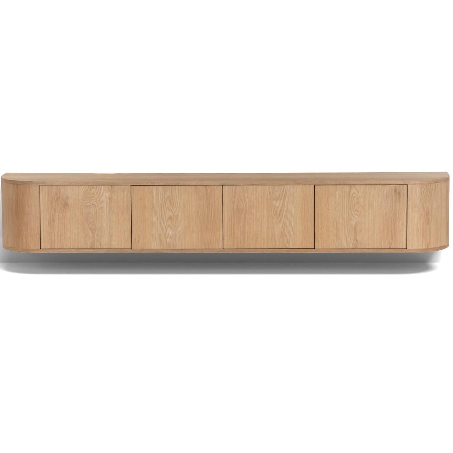 TV-Lowboard Novero schwebend 220cm - Hellbraun-TV-lowboards-Livingfurn-le canapé