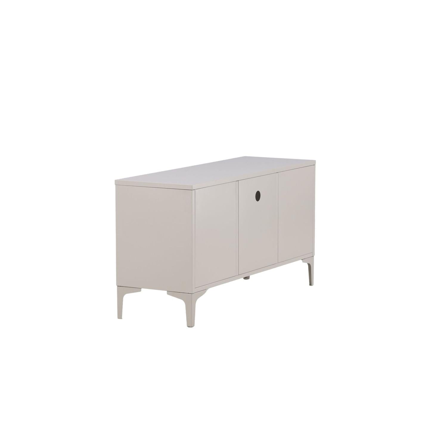 TV-Lowboard Piring 120cm aus Metall - Beige-TV-lowboards-Venture Home-le canapé
