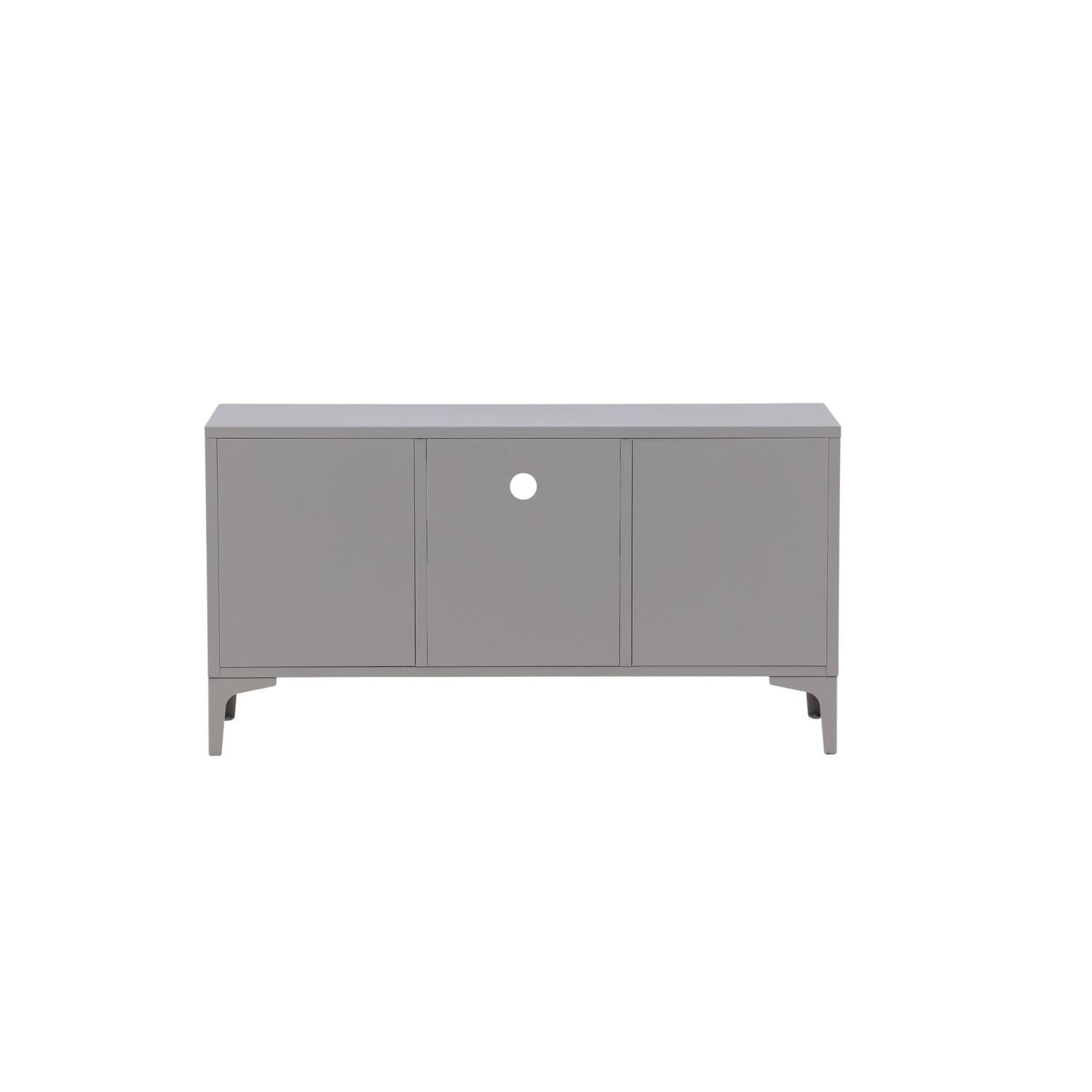TV-Lowboard Piring 120cm aus Metall - Hellgrau-TV-lowboards-Venture Home-le canapé