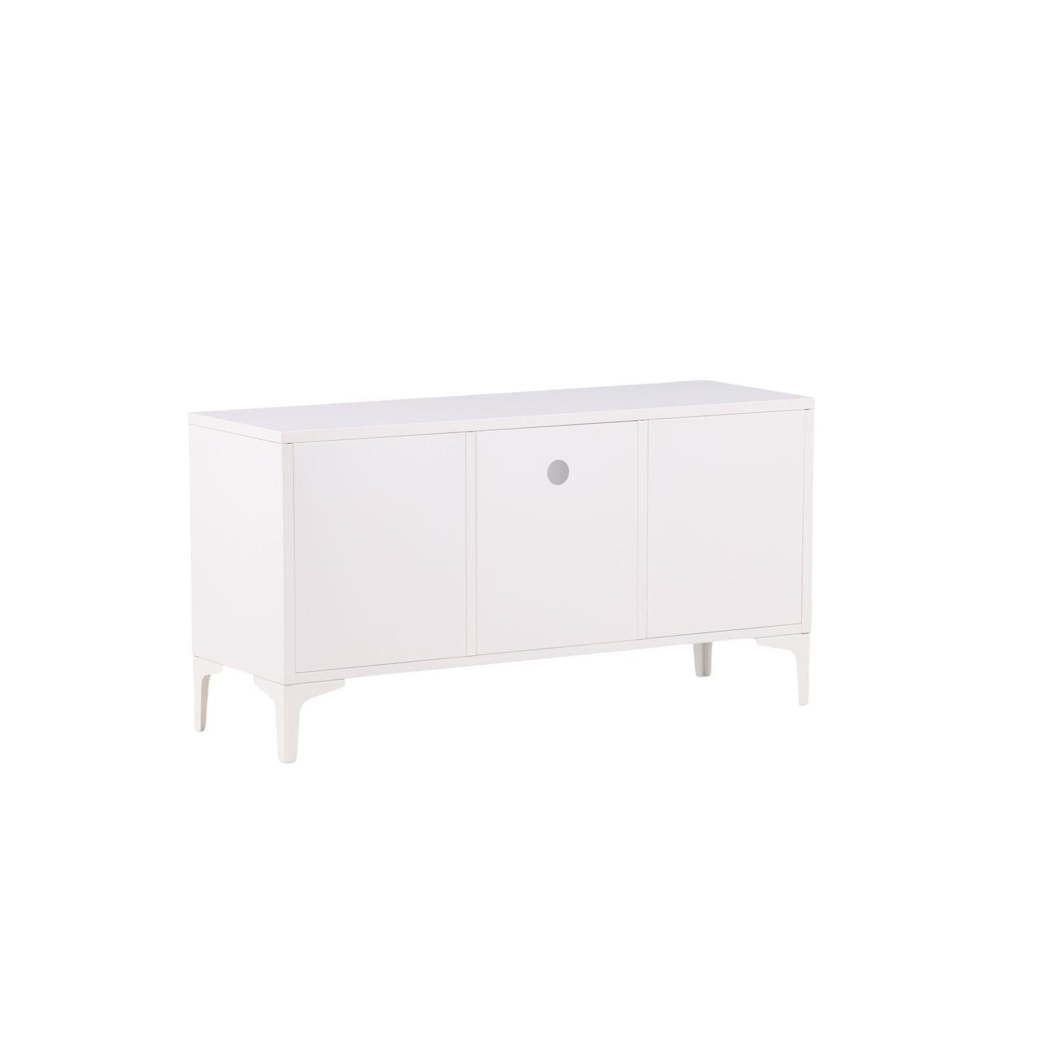 TV-Lowboard Piring 120cm aus Metall - Weiß-TV-lowboards-Venture Home-le canapé
