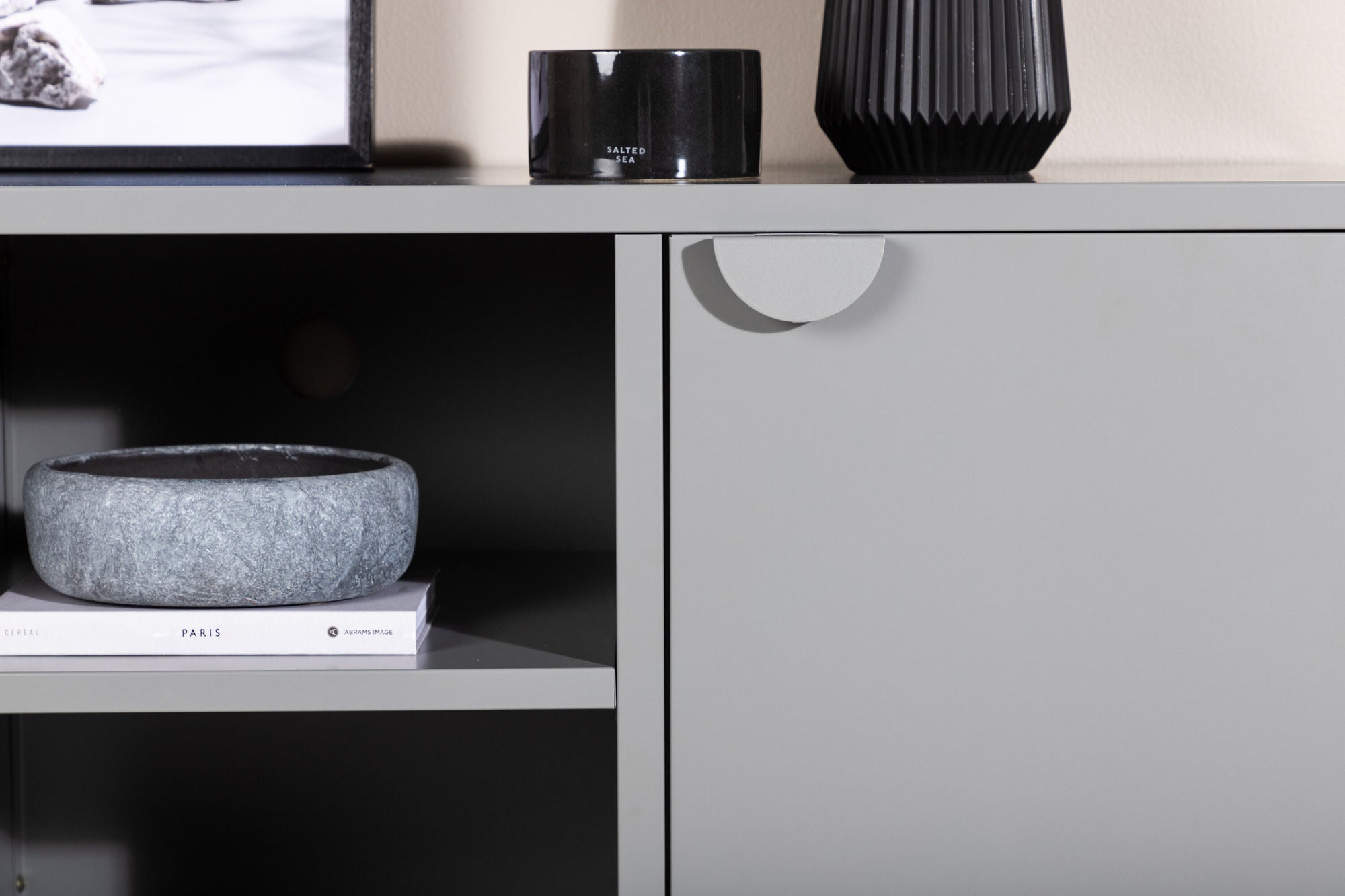 TV-Lowboard Piring 120cm - Hellgrau-Venture Home-le canapé