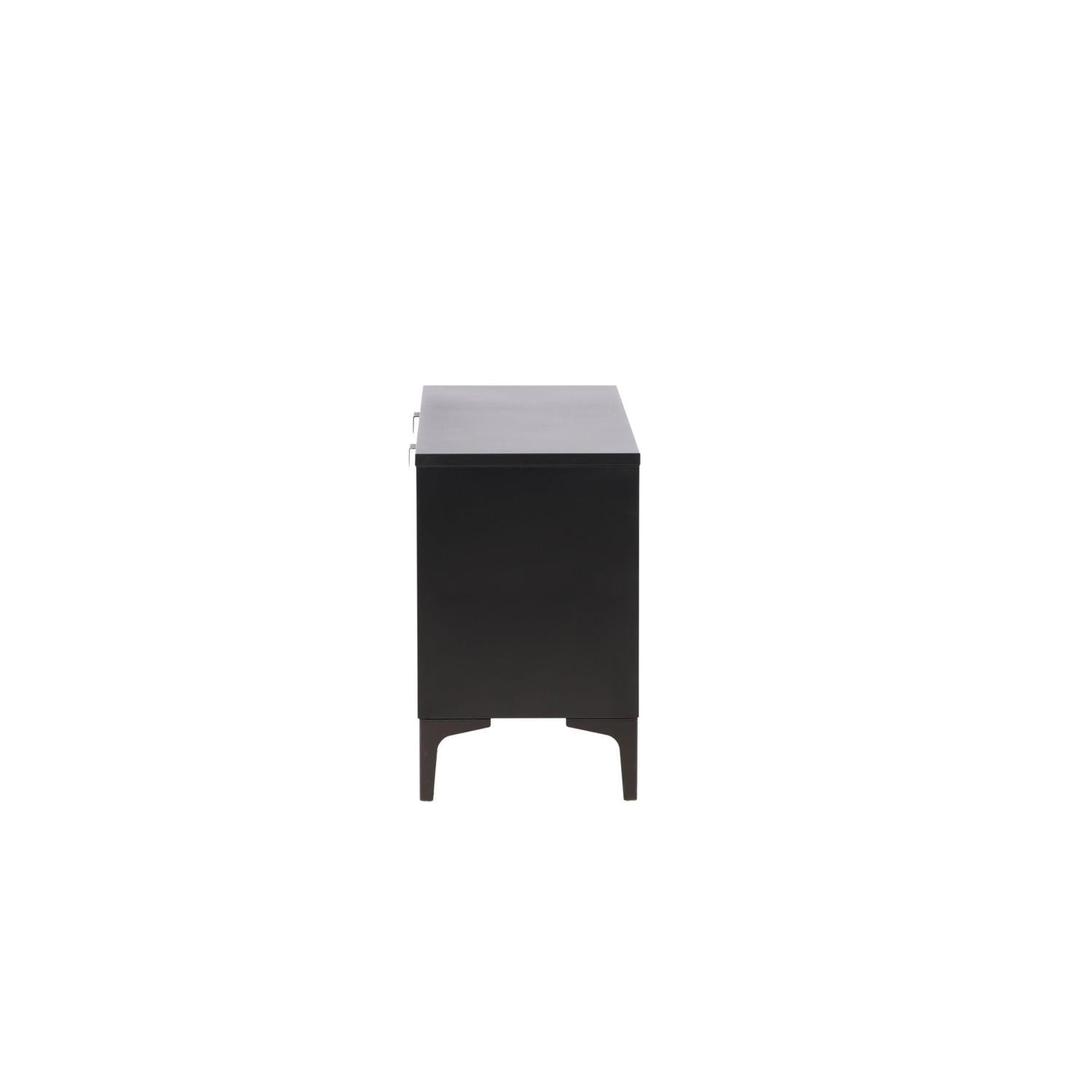 TV-Lowboard Piring 120cm - Schwarz-TV-lowboards-Venture Home-le canapé