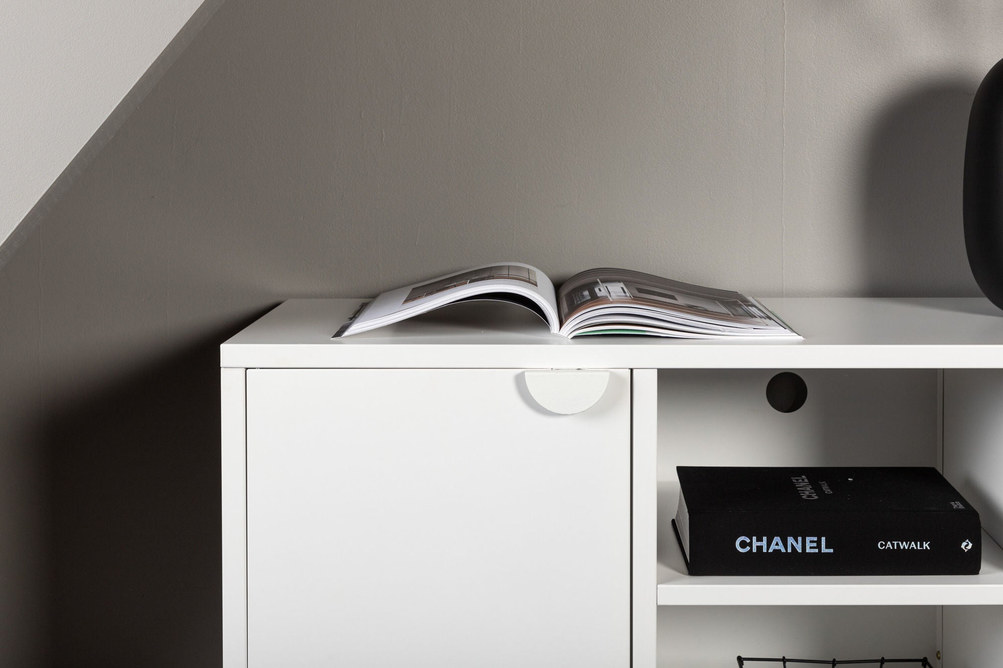 TV-Lowboard Piring 120cm - Weiß-Venture Home-le canapé