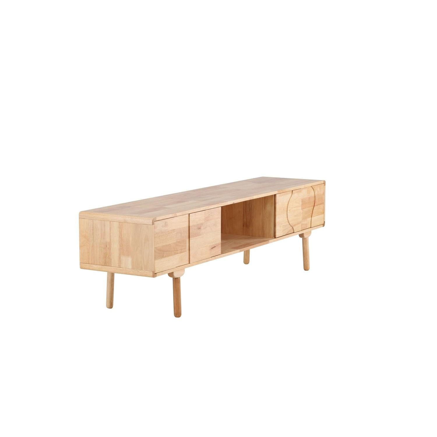 TV-Lowboard Skärhamn 200cm - Hellbraun-TV-lowboards-Vind-le canapé
