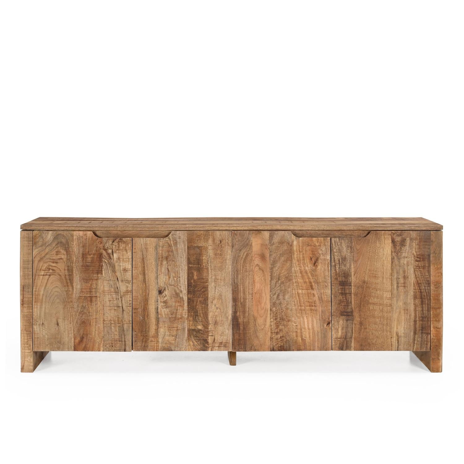 TV-Lowboard Sophie aus Mangoholz 160cm - Hellbraun-TV-lowboards-Benoa-le canapé