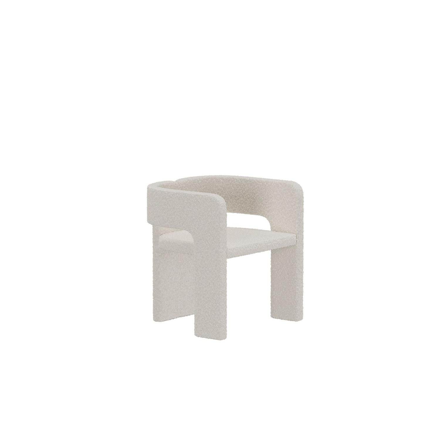 Venture Home Kristin Dining Chair - 2-pack - White Boucle-Venture Home-le canapé