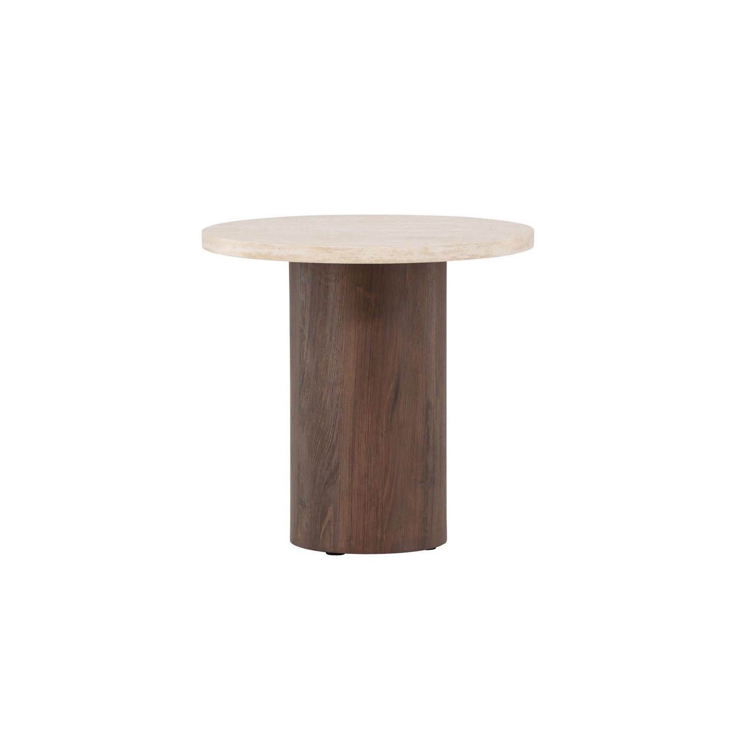 Venture Home Megg Sofa Table ø50x50 cm - Mocca/ Travertinelook-Venture Home-le canapé
