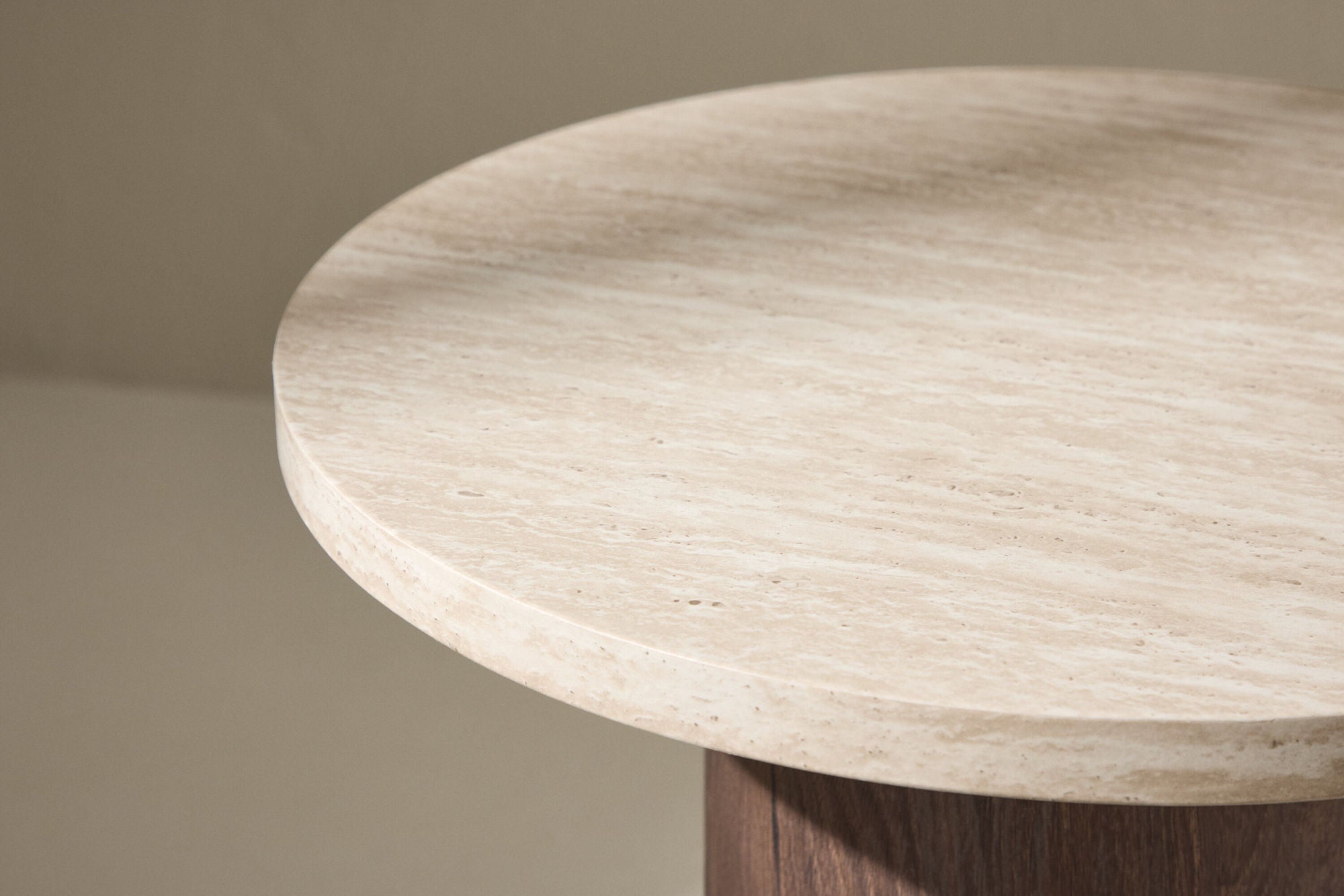 Venture Home Megg Sofa Table ø50x50 cm - Mocca/ Travertinelook-Venture Home-le canapé