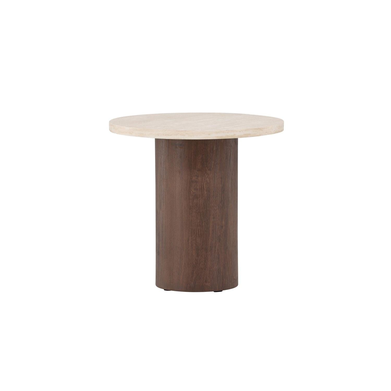 Venture Home Megg Sofa Table ø50x50 cm - Mocca/ Travertinelook-Venture Home-le canapé