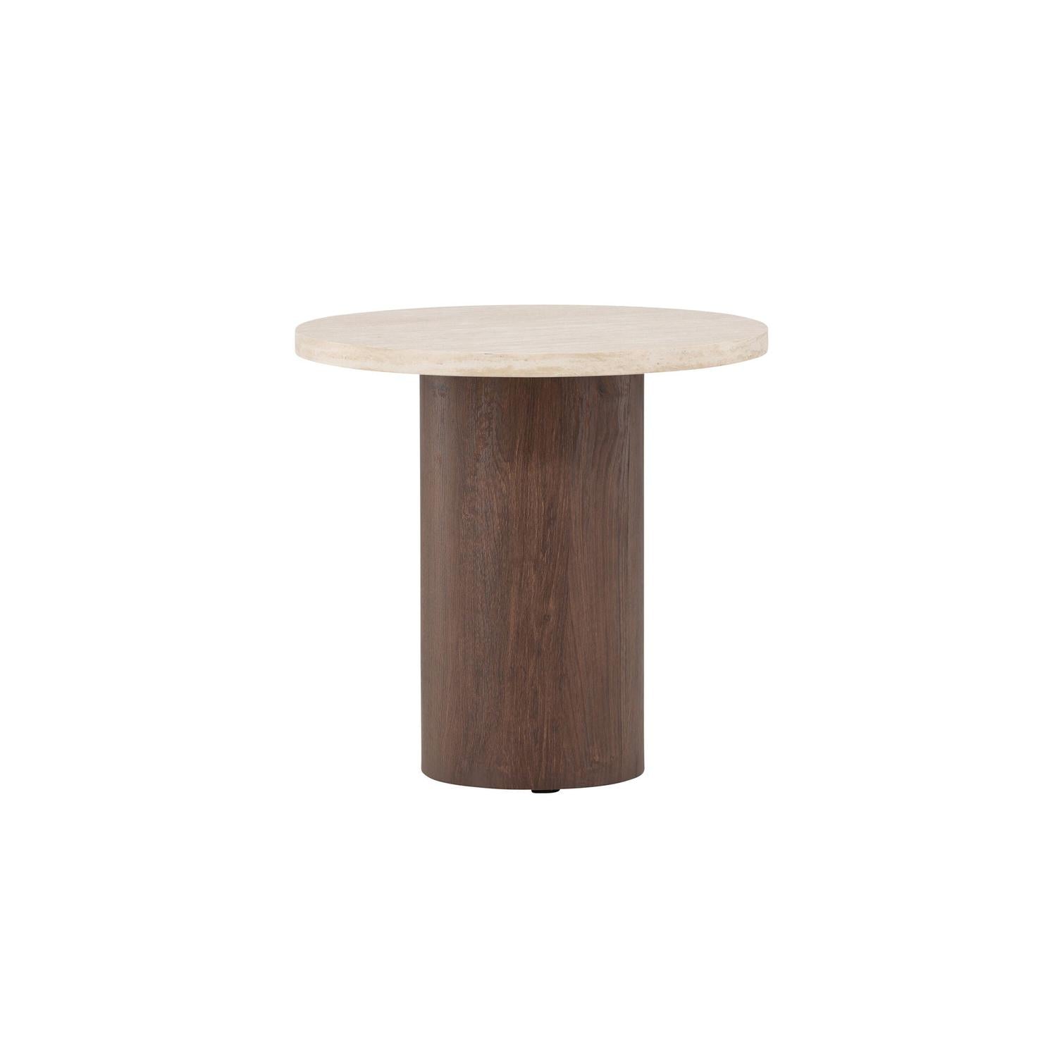 Venture Home Megg Sofa Table ø50x50 cm - Mocca/ Travertinelook-Venture Home-le canapé