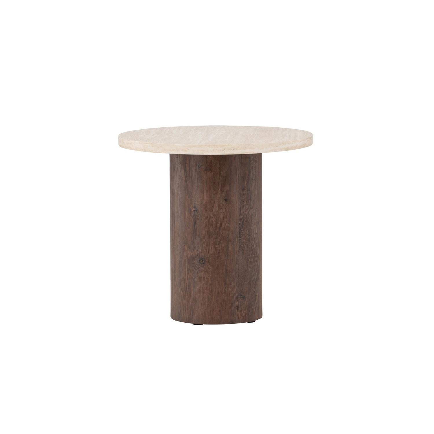 Venture Home Megg Sofa Table ø50x50 cm - Mocca/ Travertinelook-Venture Home-le canapé