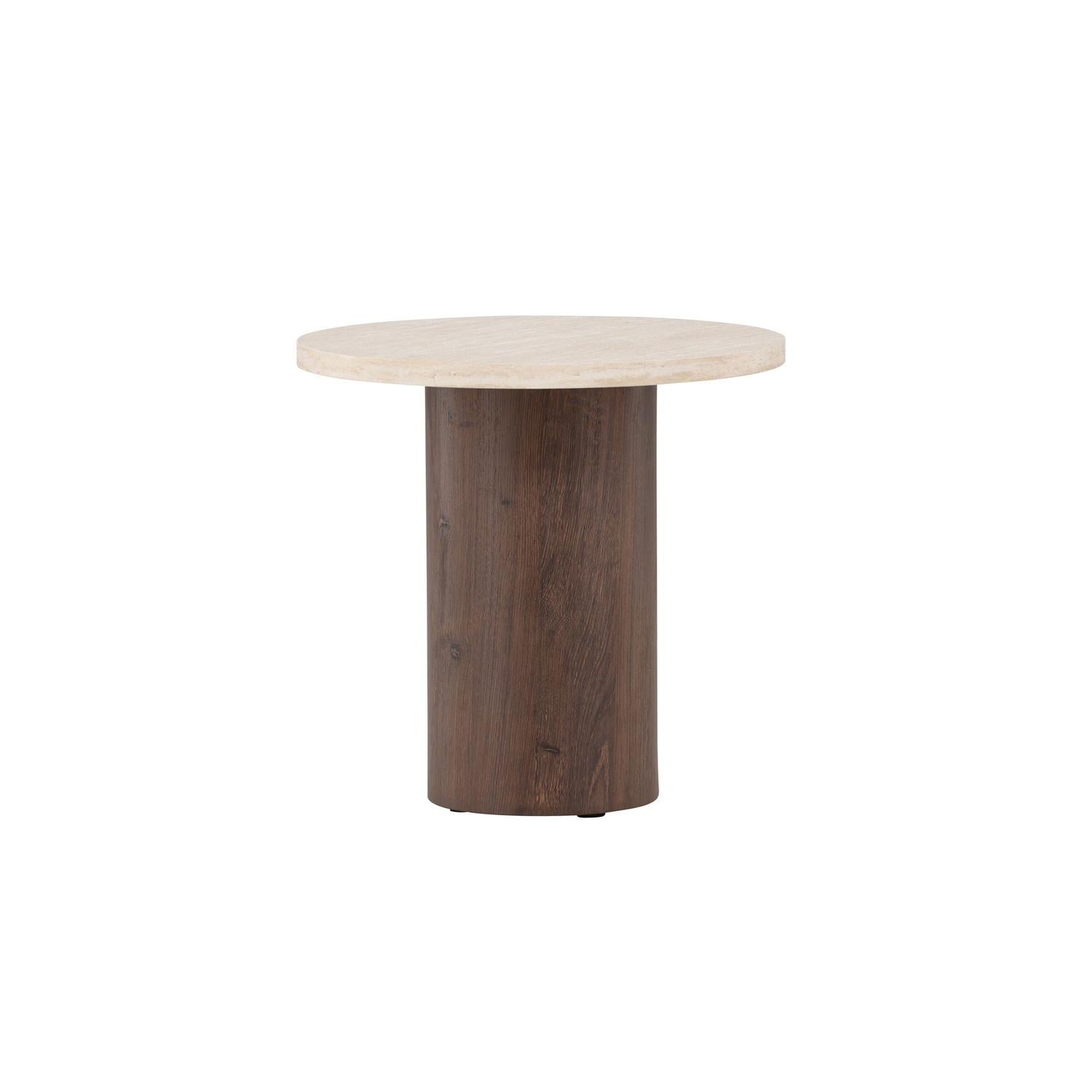 Venture Home Megg Sofa Table ø50x50 cm - Mocca/ Travertinelook-Venture Home-le canapé