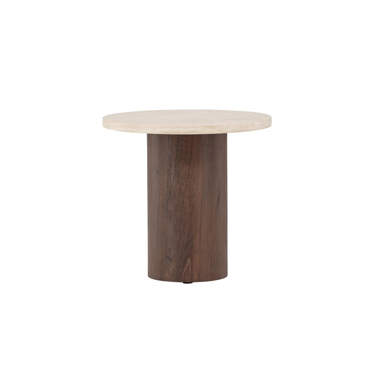 Venture Home Megg Sofa Table ø50x50 cm - Mocca/ Travertinelook-Venture Home-le canapé