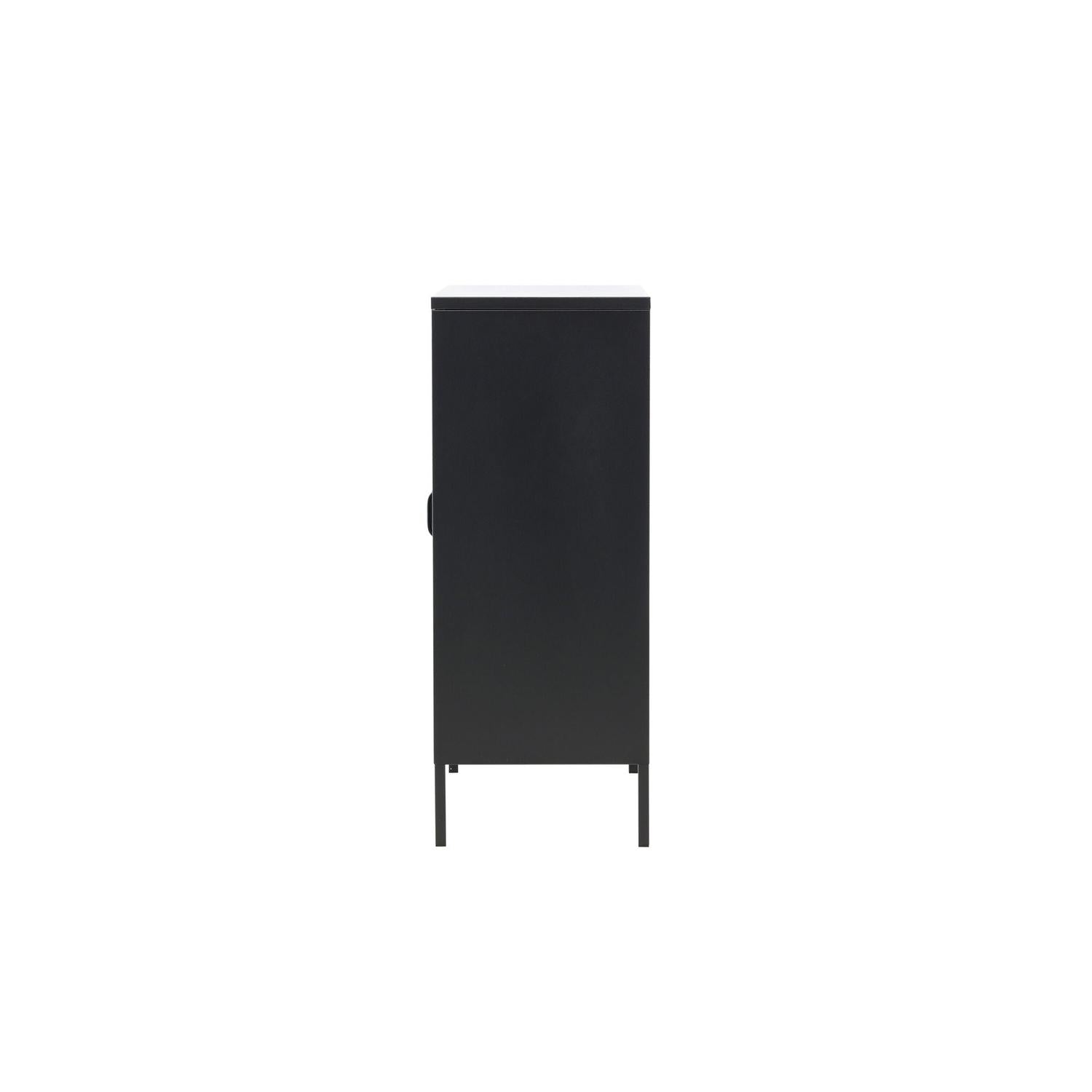 Kommode Misha 80cm aus Metall - Schwarz-Kommoden-Venture Home-le canapé