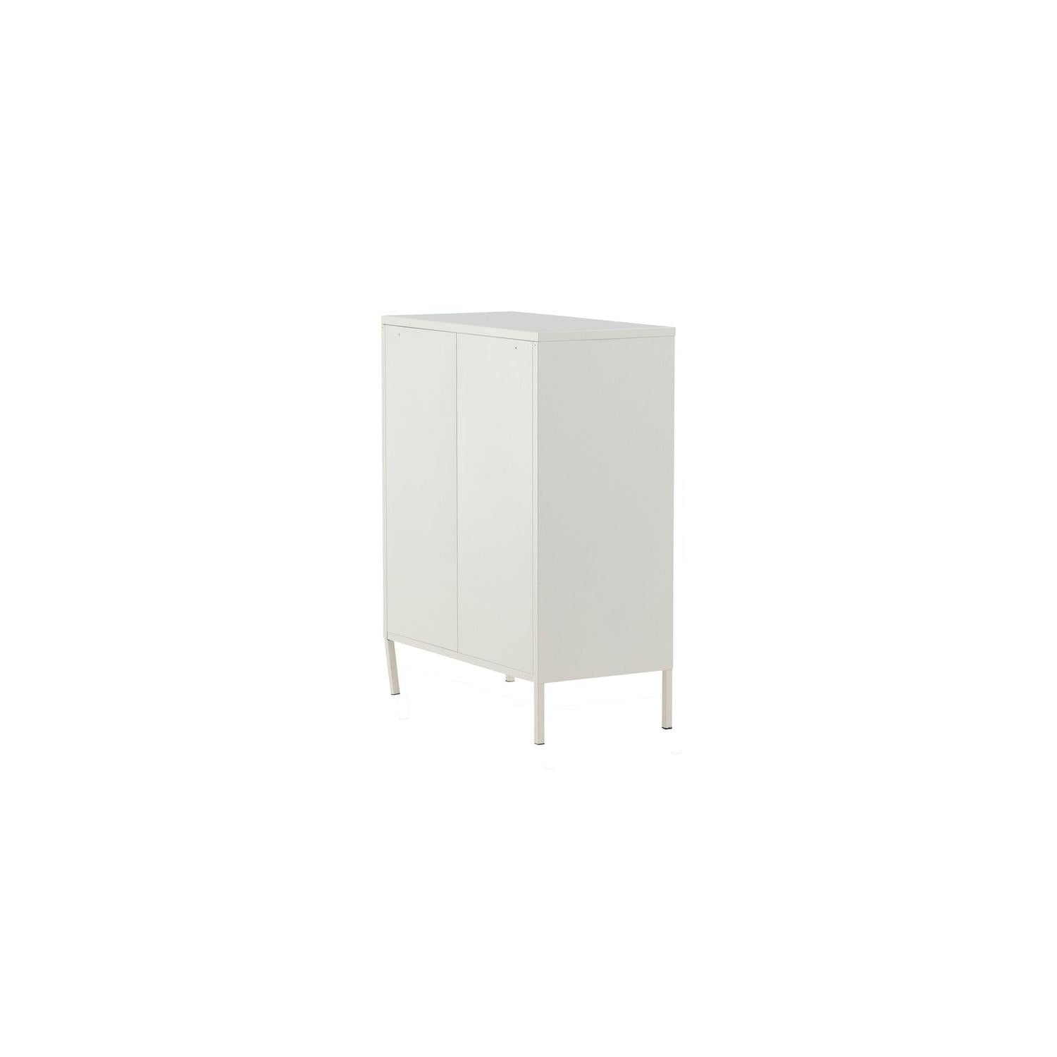 Kommode Misha 80cm aus Metall - Weiß-Kommoden-Venture Home-le canapé