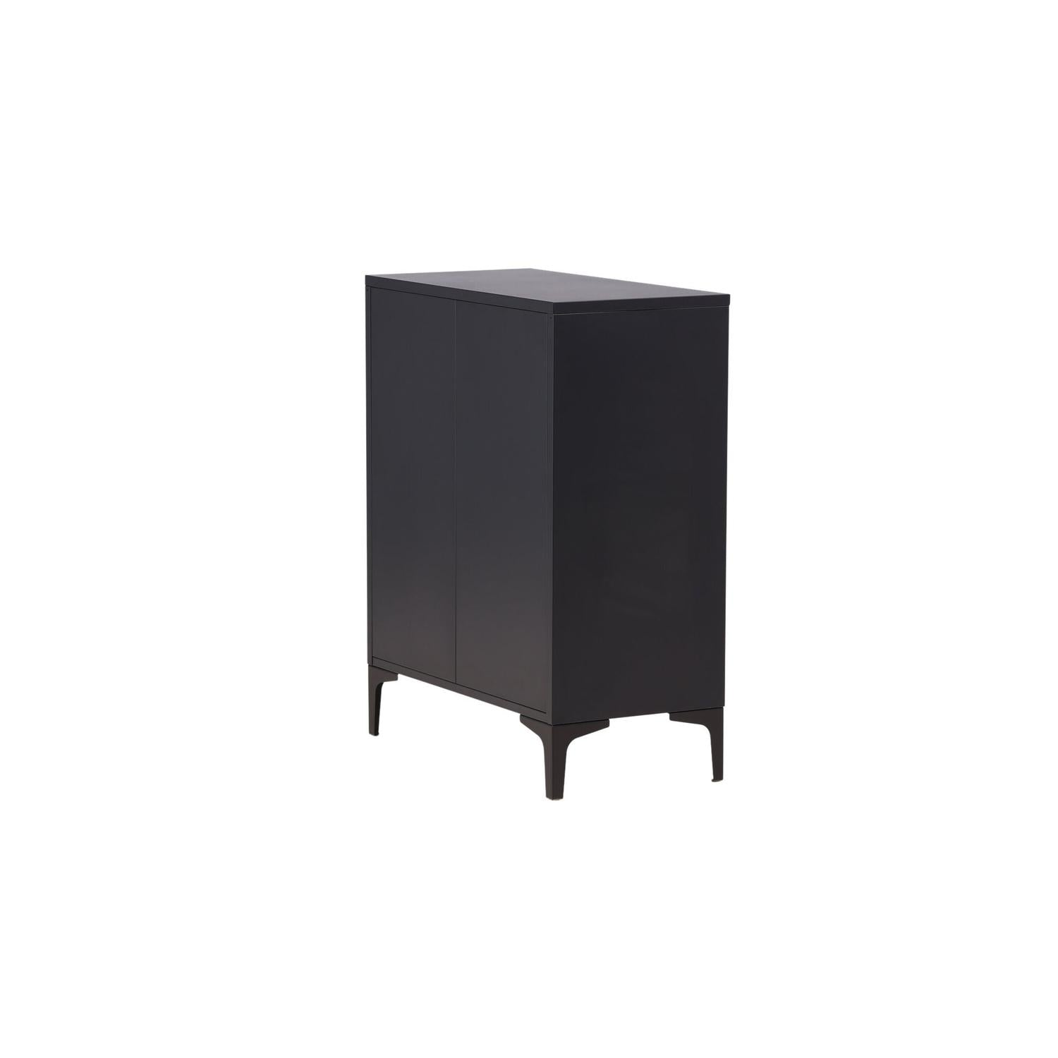 Kommode Piring mit 4 Schubladen aus Metall - Schwarz-Kommoden-Venture Home-le canapé