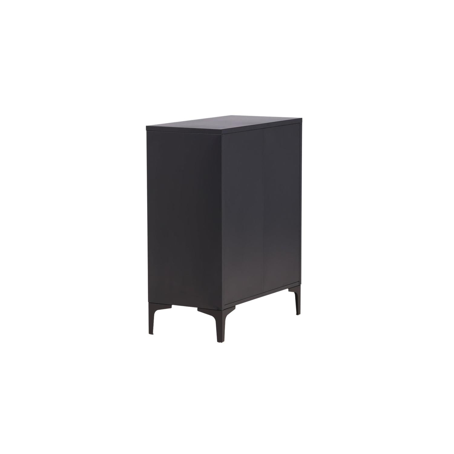 Kommode Piring mit 4 Schubladen aus Metall - Schwarz-Kommoden-Venture Home-le canapé