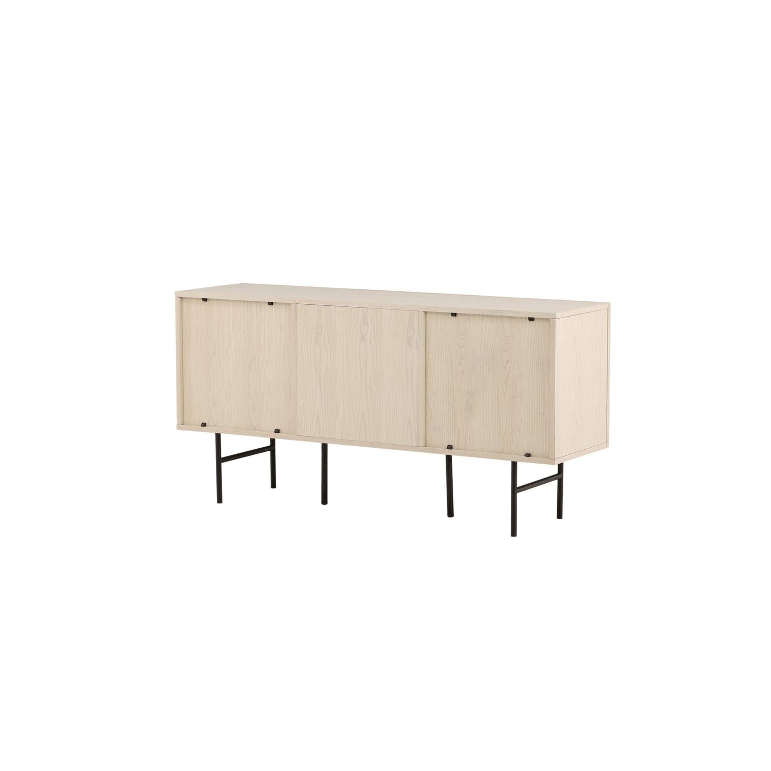 Vind Björkön Low Cabinet Storage - Whitewash / Faneer-Vind-le canapé