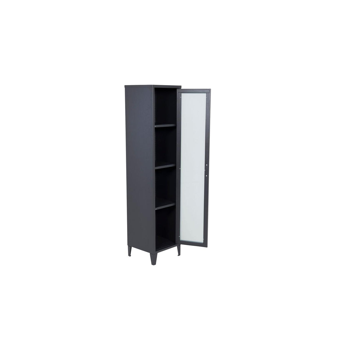 Vitrine Acero 150cm aus Metall - Schwarz-Vitrinen-Venture Home-le canapé