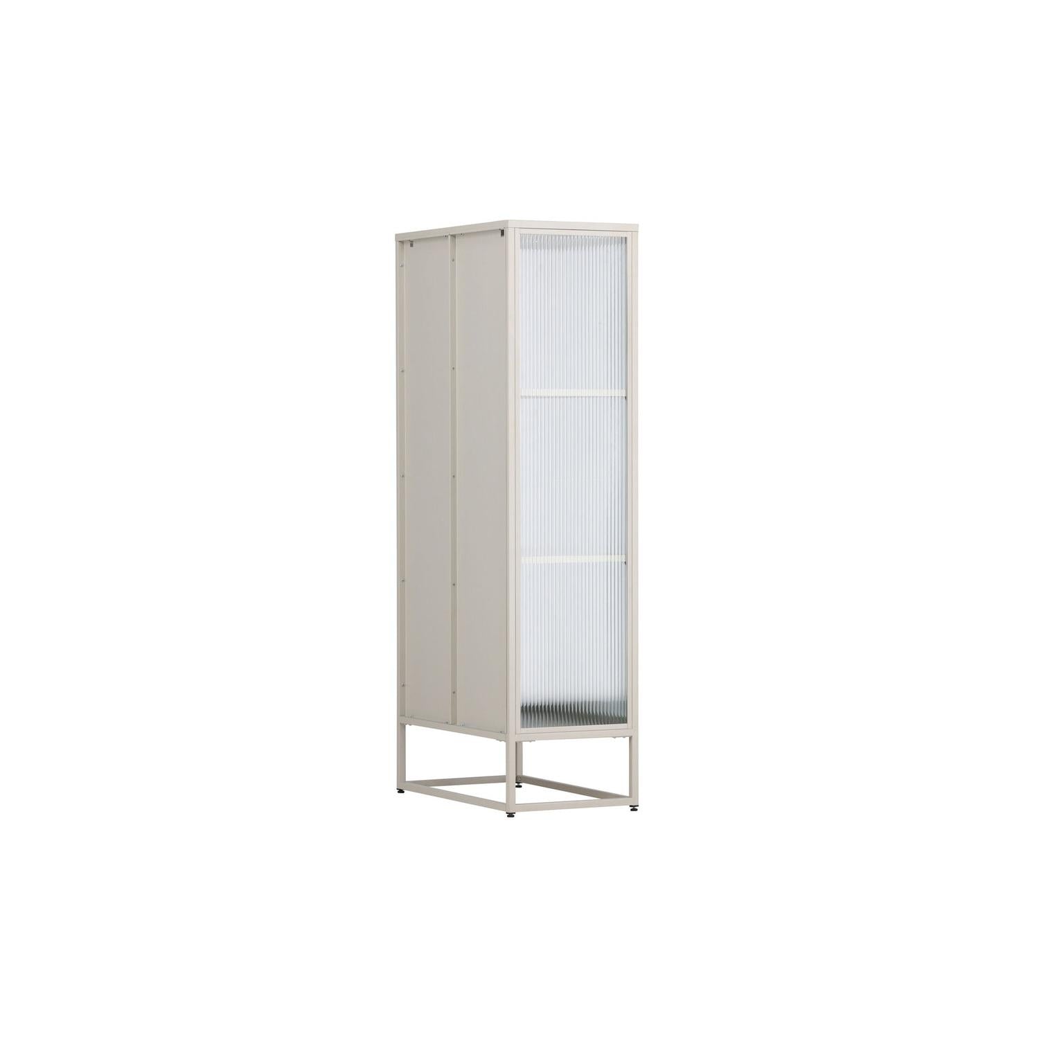 Vitrinenschrank Garis 160cm - Beige-Vitrinen-Venture Home-le canapé