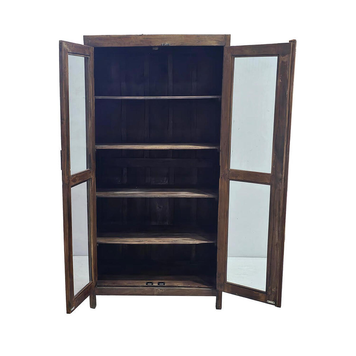 Vitrinenschrank Industrial 183cm aus Holz-Vitrinen-Trademark Living-le canapé