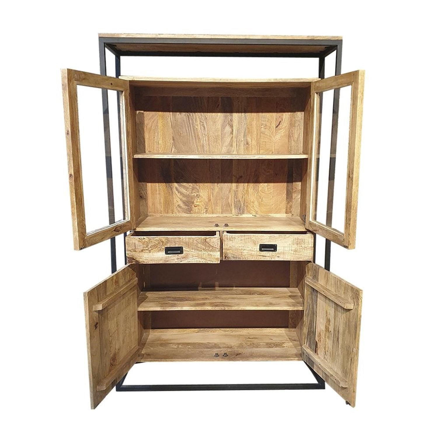 Vitrinenschrank Len - Natur-Vitrinen-Benoa-le canapé