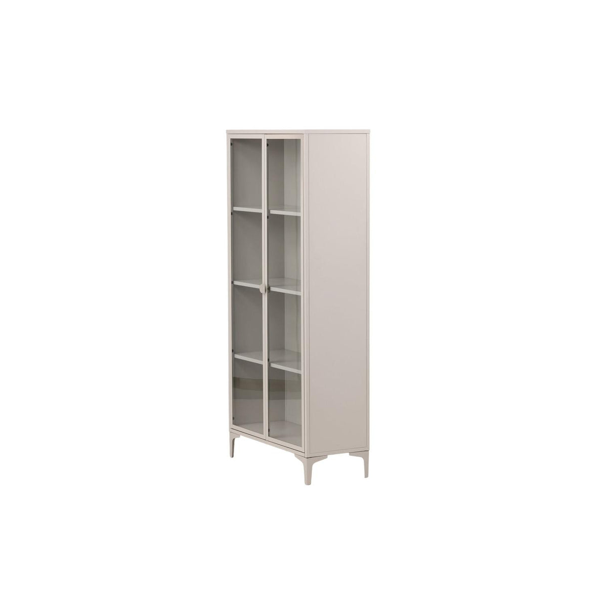 Vitrinenschrank Piring 190cm - Beige-Vitrinen-Venture Home-le canapé