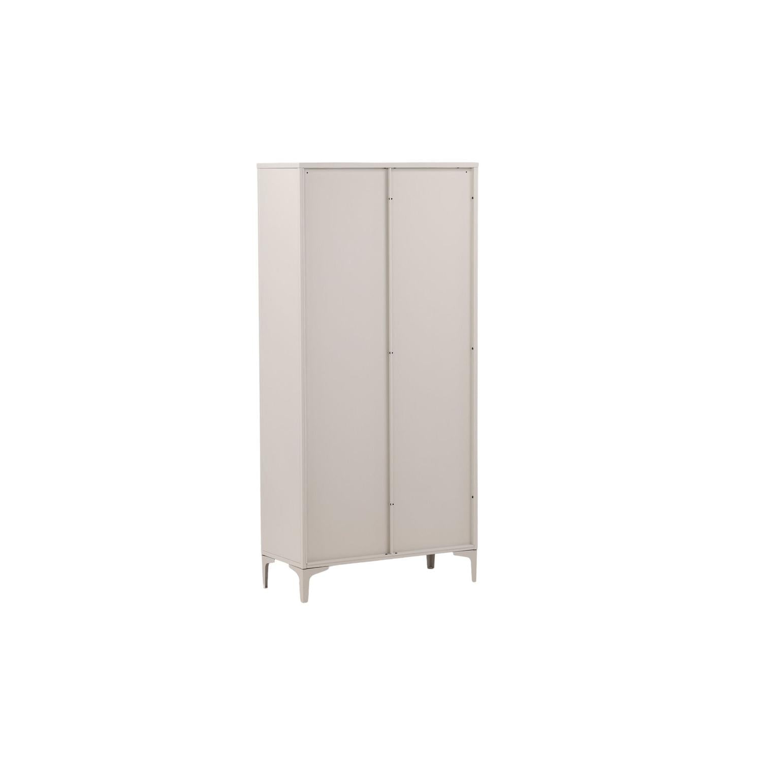 Vitrinenschrank Piring 190cm - Beige-Vitrinen-Venture Home-le canapé