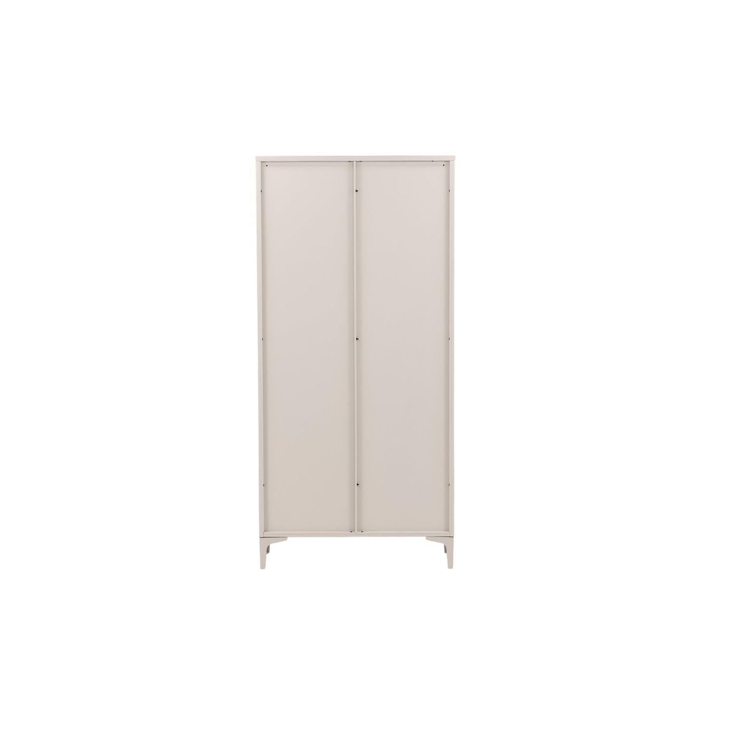 Vitrinenschrank Piring 190cm - Beige-Vitrinen-Venture Home-le canapé