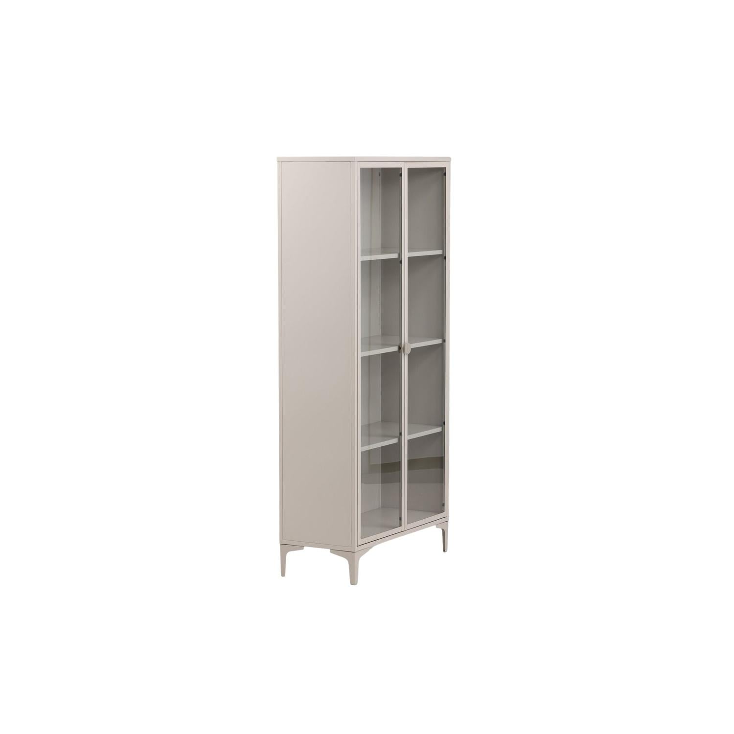 Vitrinenschrank Piring 190cm - Beige-Vitrinen-Venture Home-le canapé
