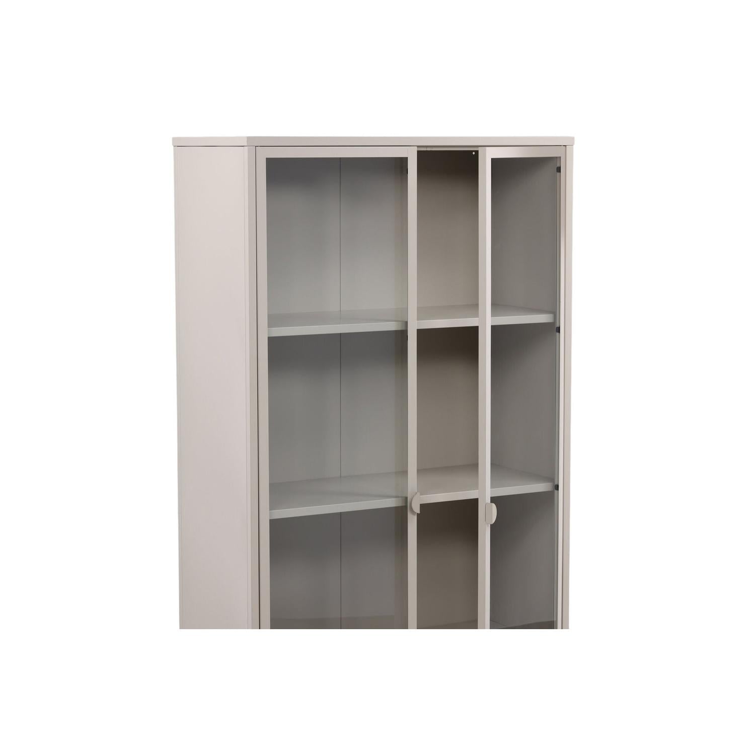 Vitrinenschrank Piring 190cm - Beige-Vitrinen-Venture Home-le canapé