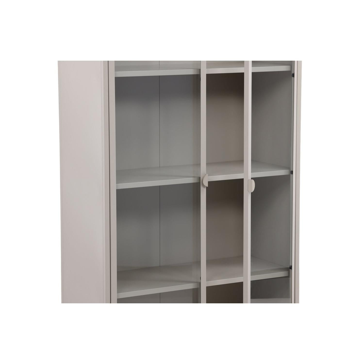 Vitrinenschrank Piring 190cm - Beige-Vitrinen-Venture Home-le canapé