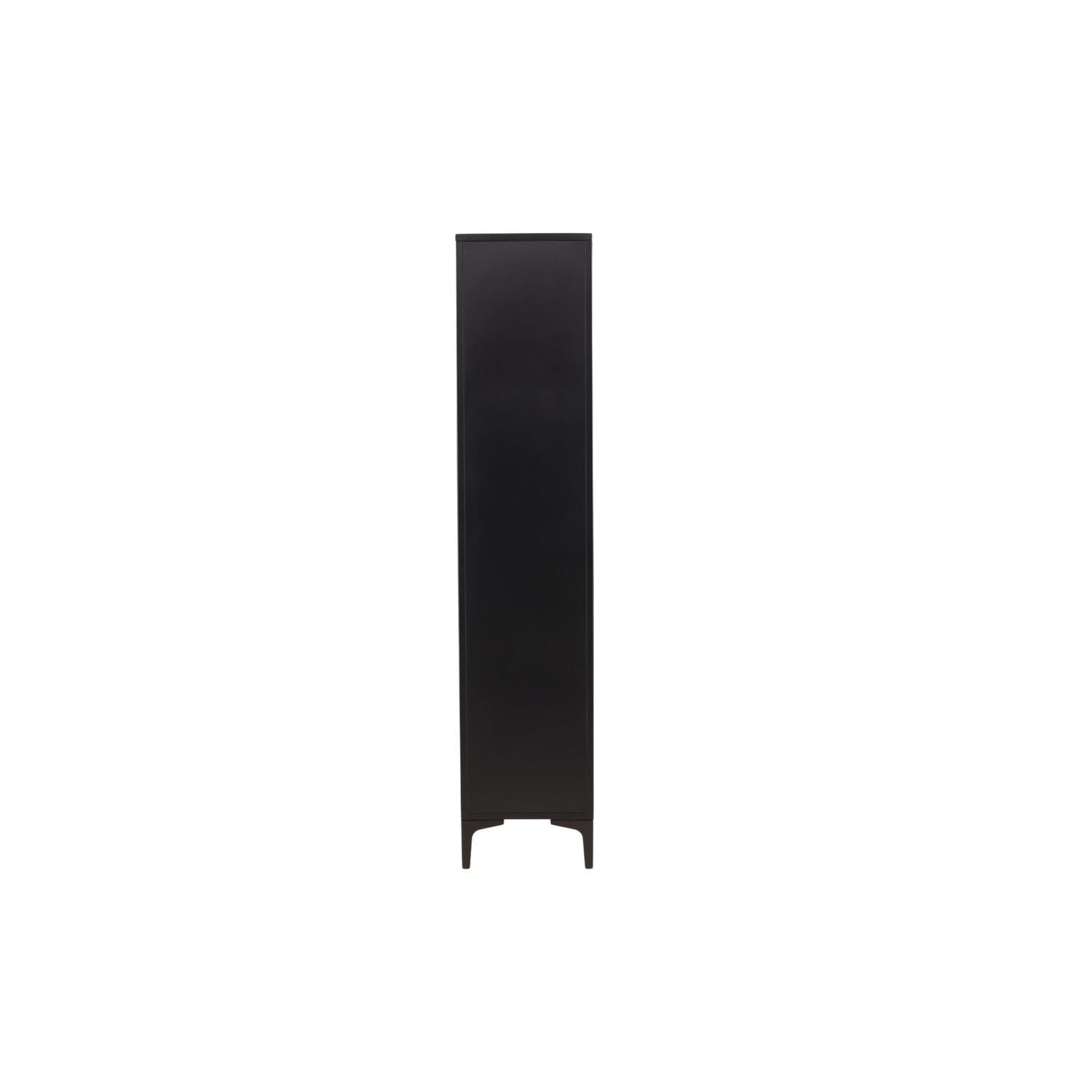 Vitrinenschrank Piring 190cm - Schwarz-Vitrinen-Venture Home-le canapé