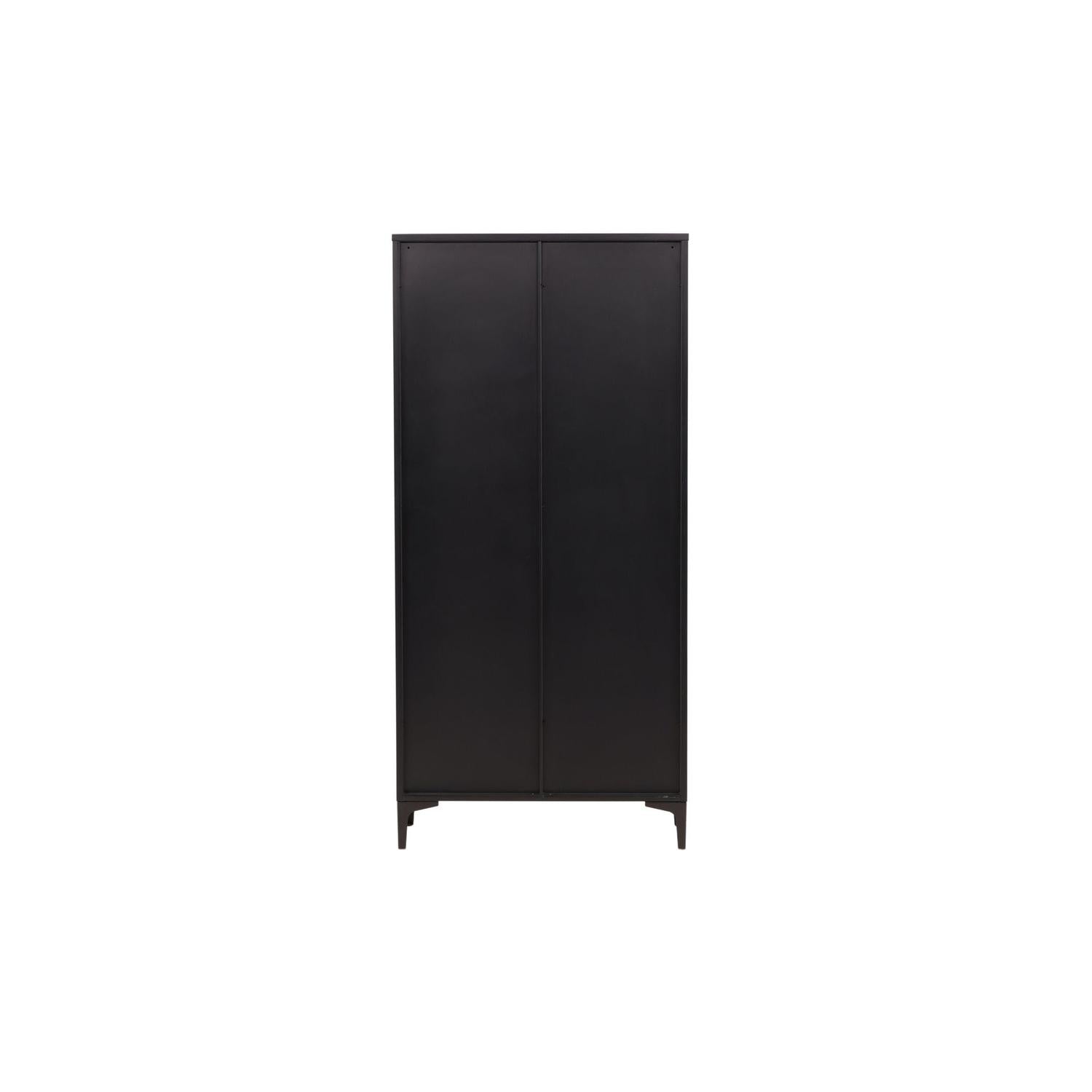 Vitrinenschrank Piring 190cm - Schwarz-Vitrinen-Venture Home-le canapé
