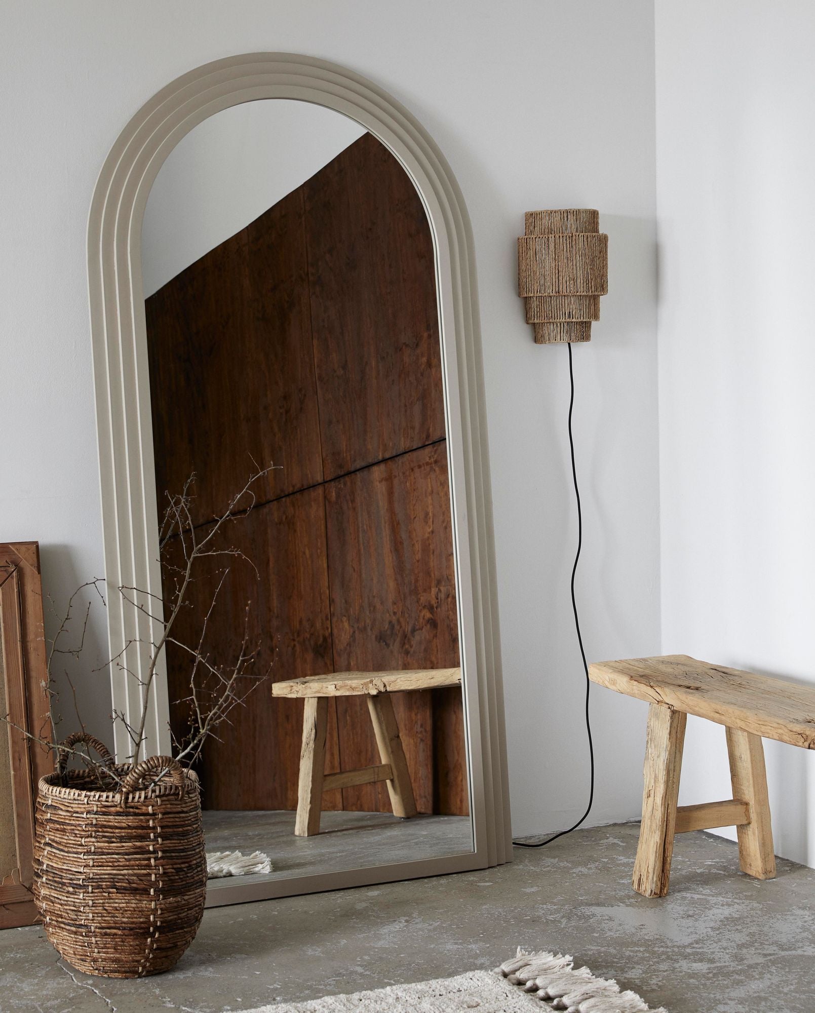 Wandleuchte AIDOS aus Jute - Natur-Wandleuchte-Nordal A/S-le canapé
