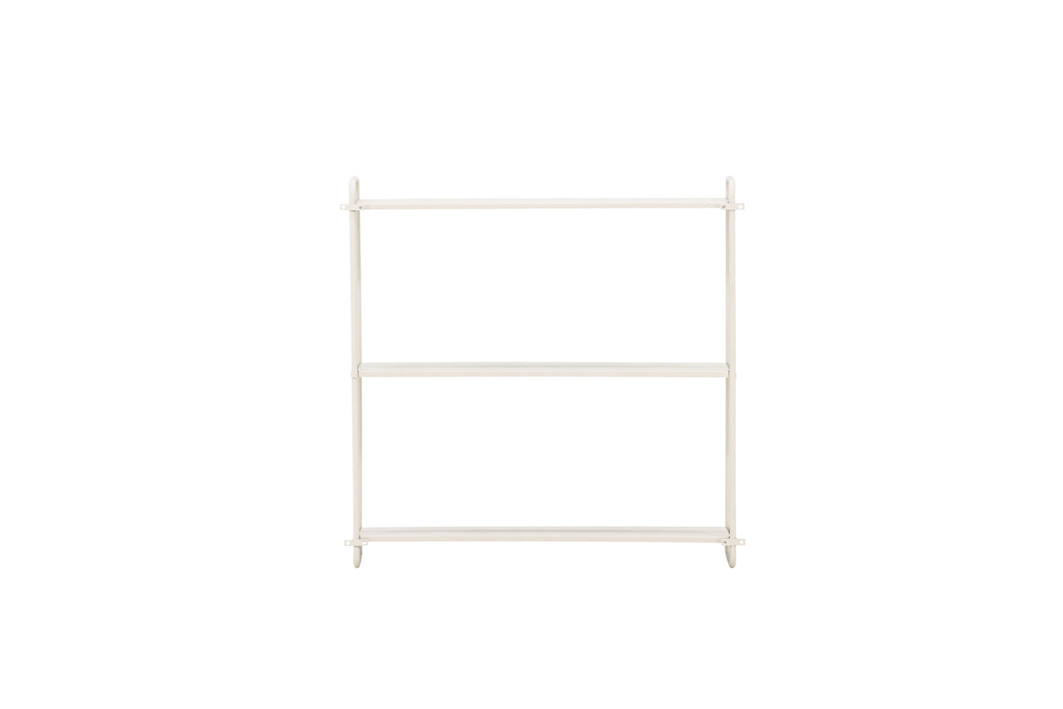 Wandregal Lyon 62cm aus Metall mit 3 Ablagen - Beige-Venture Home-le canapé