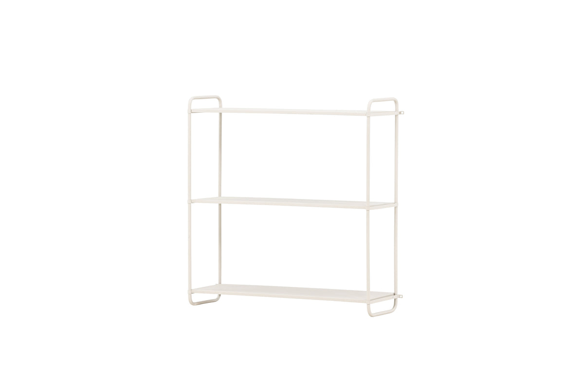 Wandregal Lyon 62cm aus Metall mit 3 Ablagen - Beige-Venture Home-le canapé